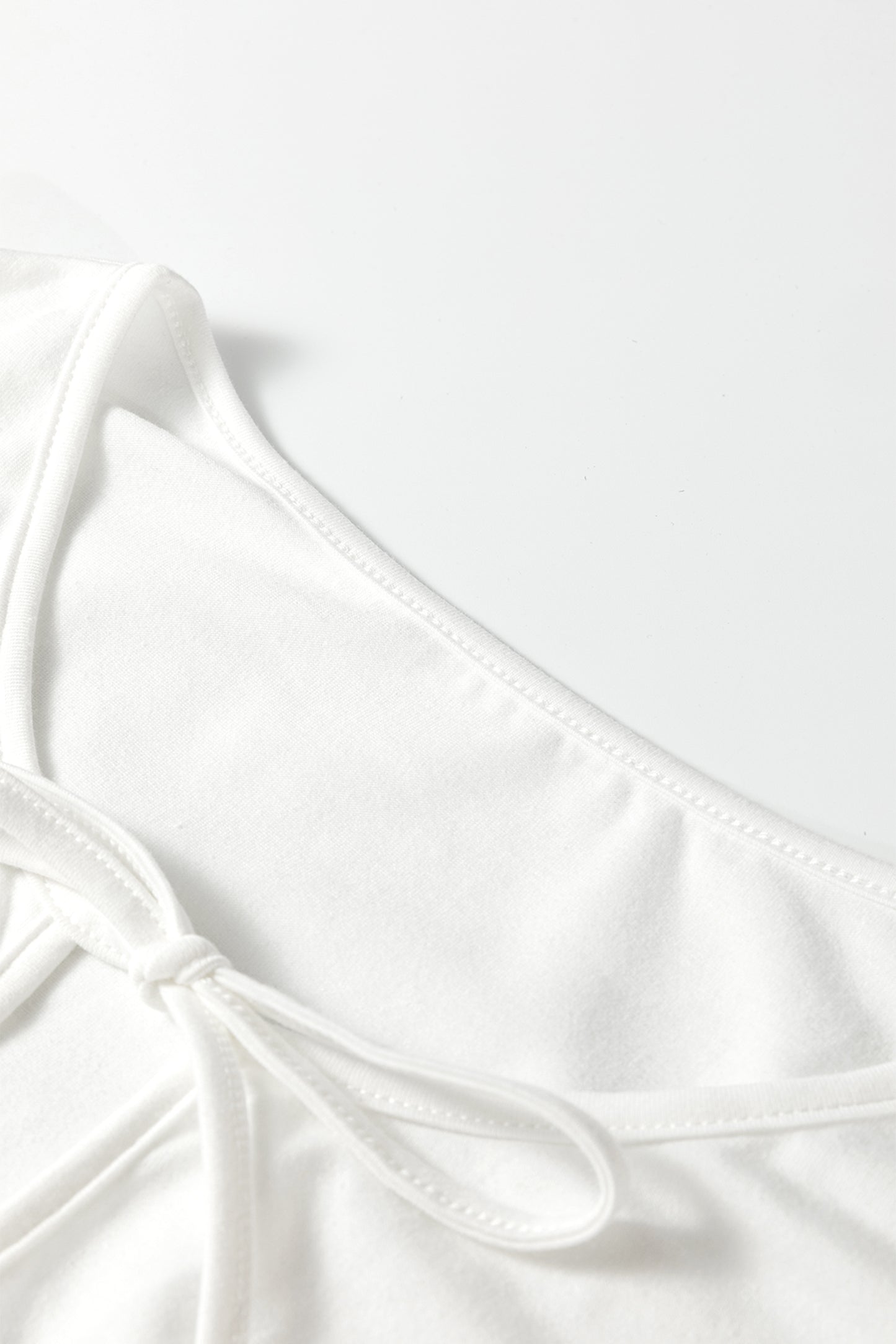 White Bow Plus Tank Top