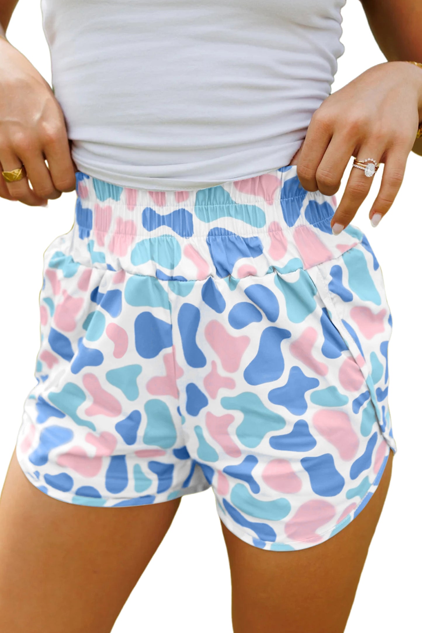 Blue/pink Camo Shorts