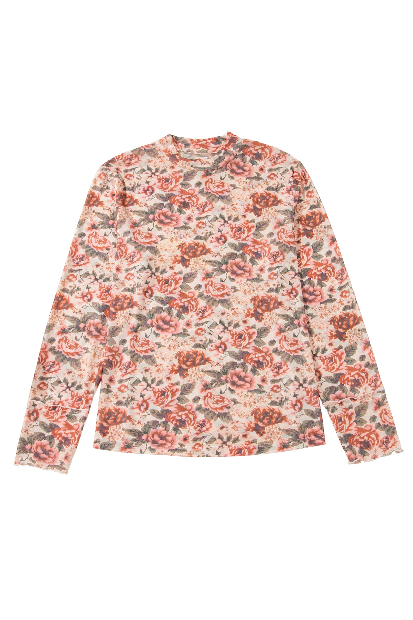 Floral plus Long Sleeve Top
