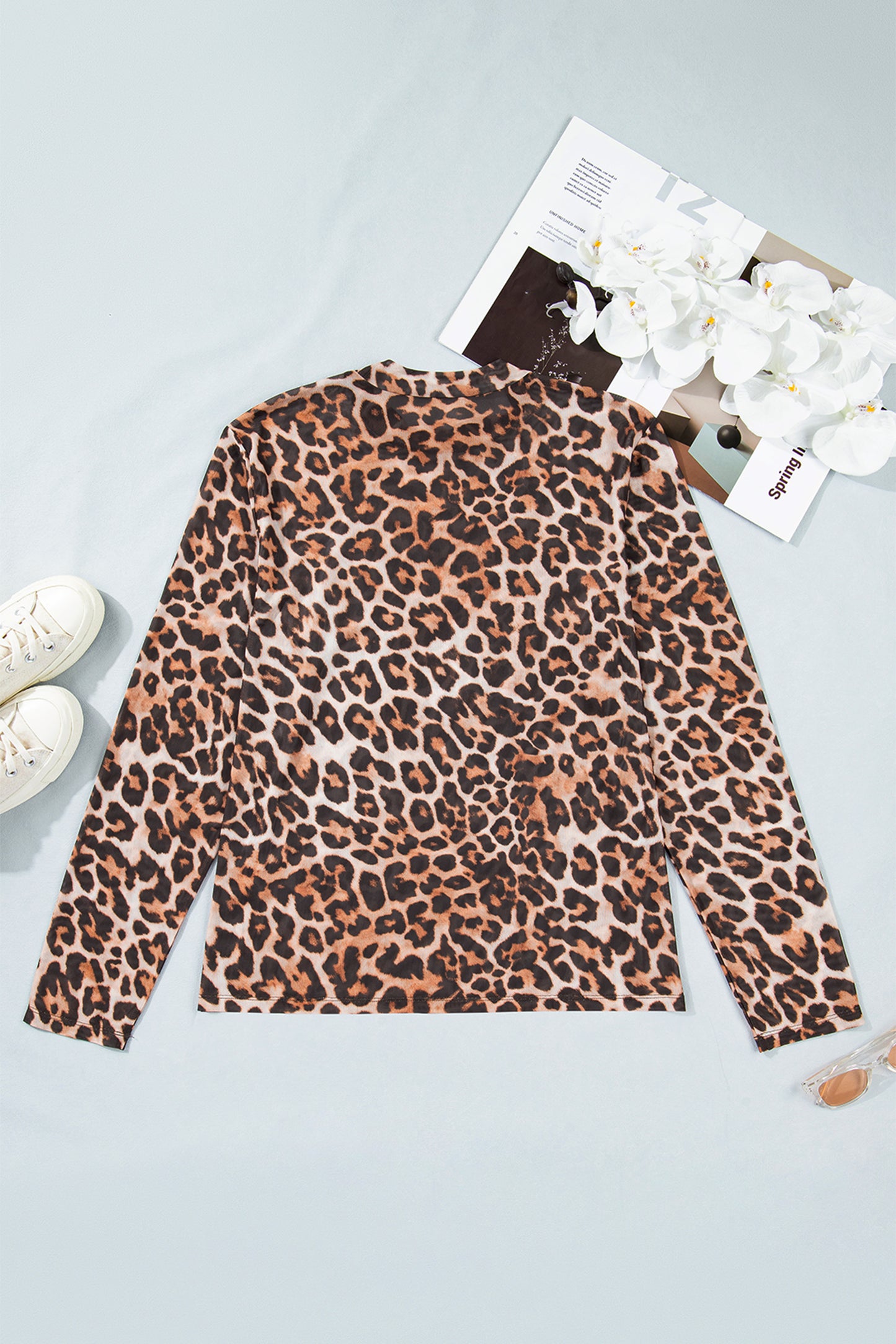 Cheetah Plus Mesh Top