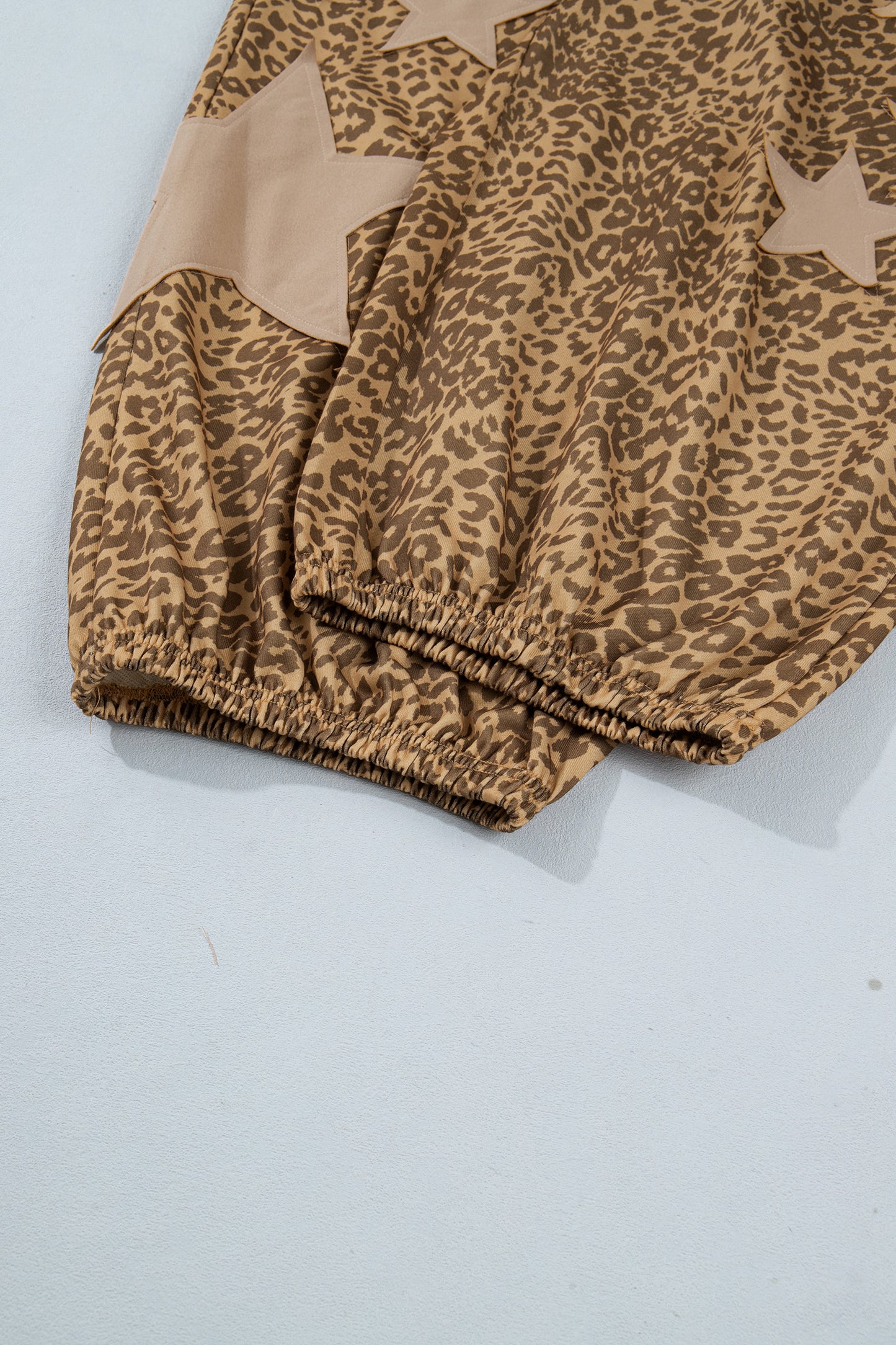 Plus Size Leopard Jogger Pants