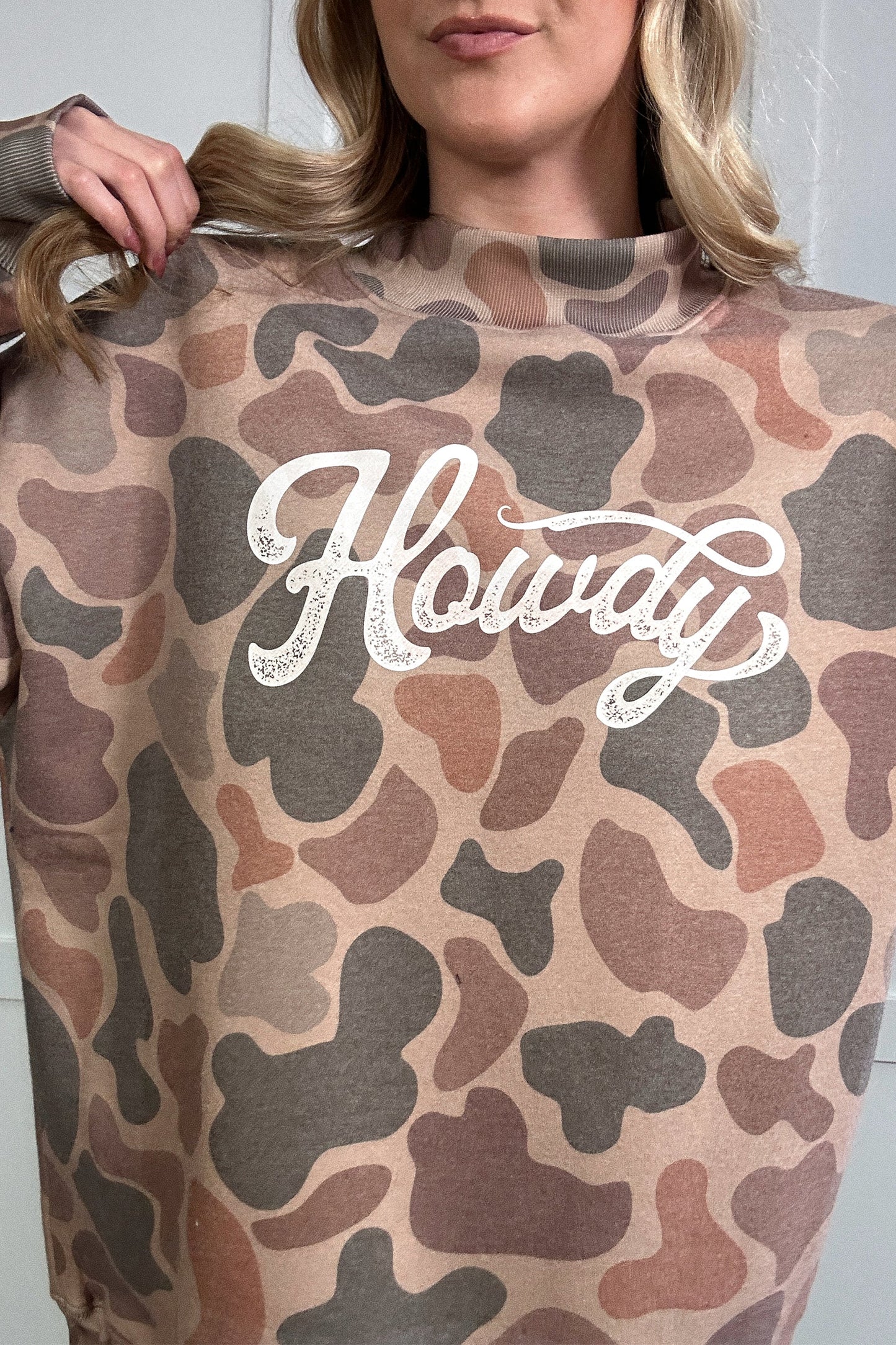 Multicolour Howdy Western  Pullover Sweatshirt