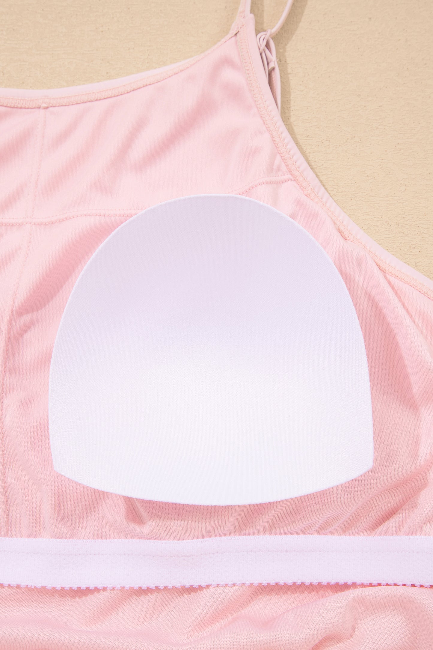 Pink Plus Size Build-in Shorts Sleeveless Dress