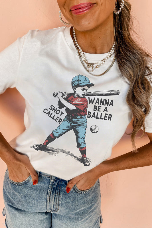 SHOT CALLER WANNA BE A BALLER Tee