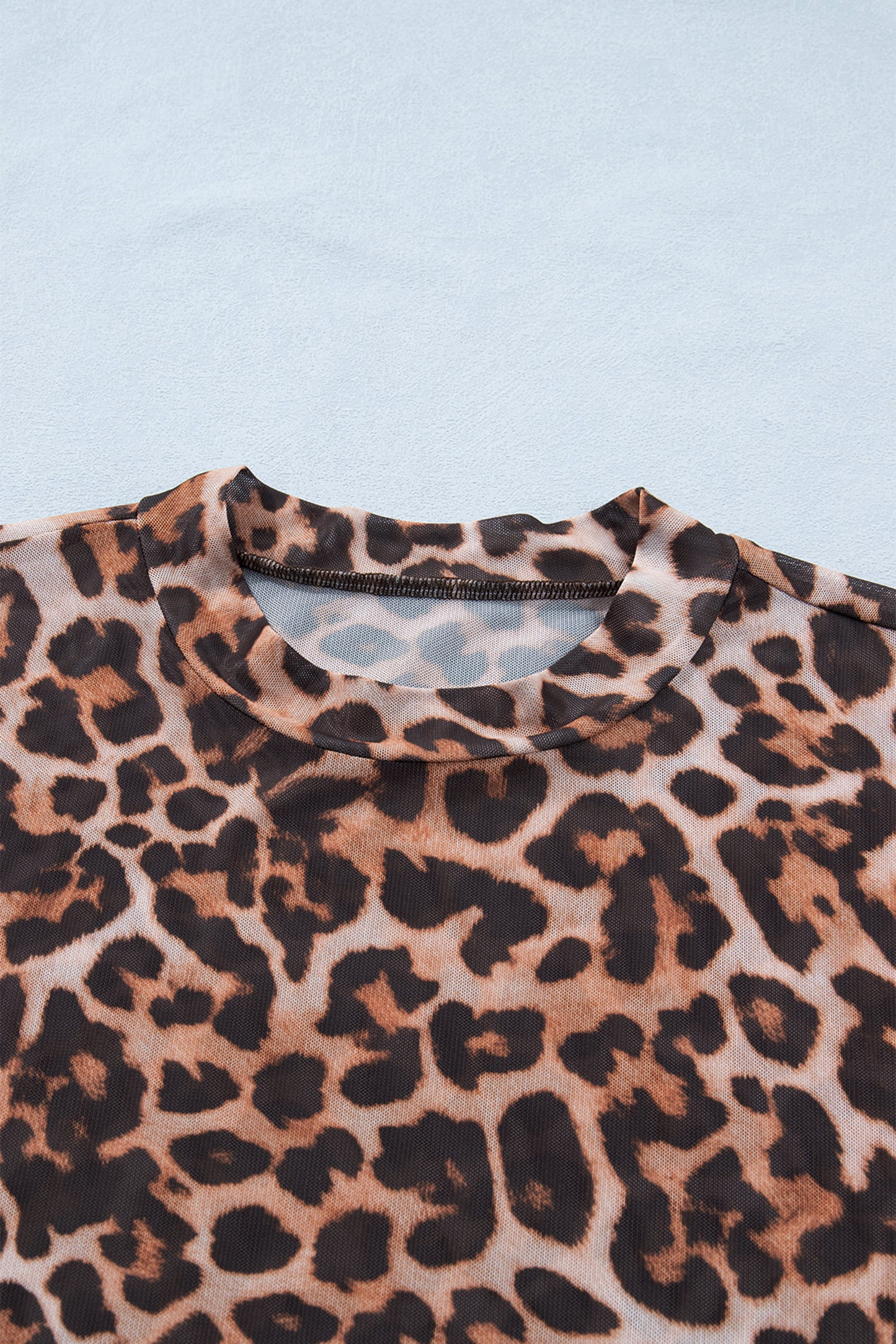 Cheetah Plus Mesh Top