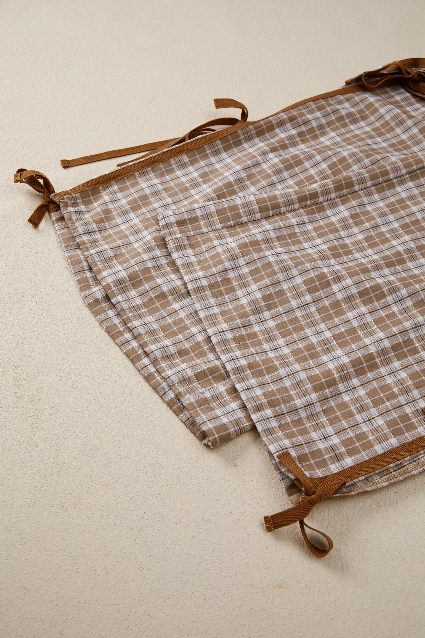 Chestnut Plaid Jogger Pants