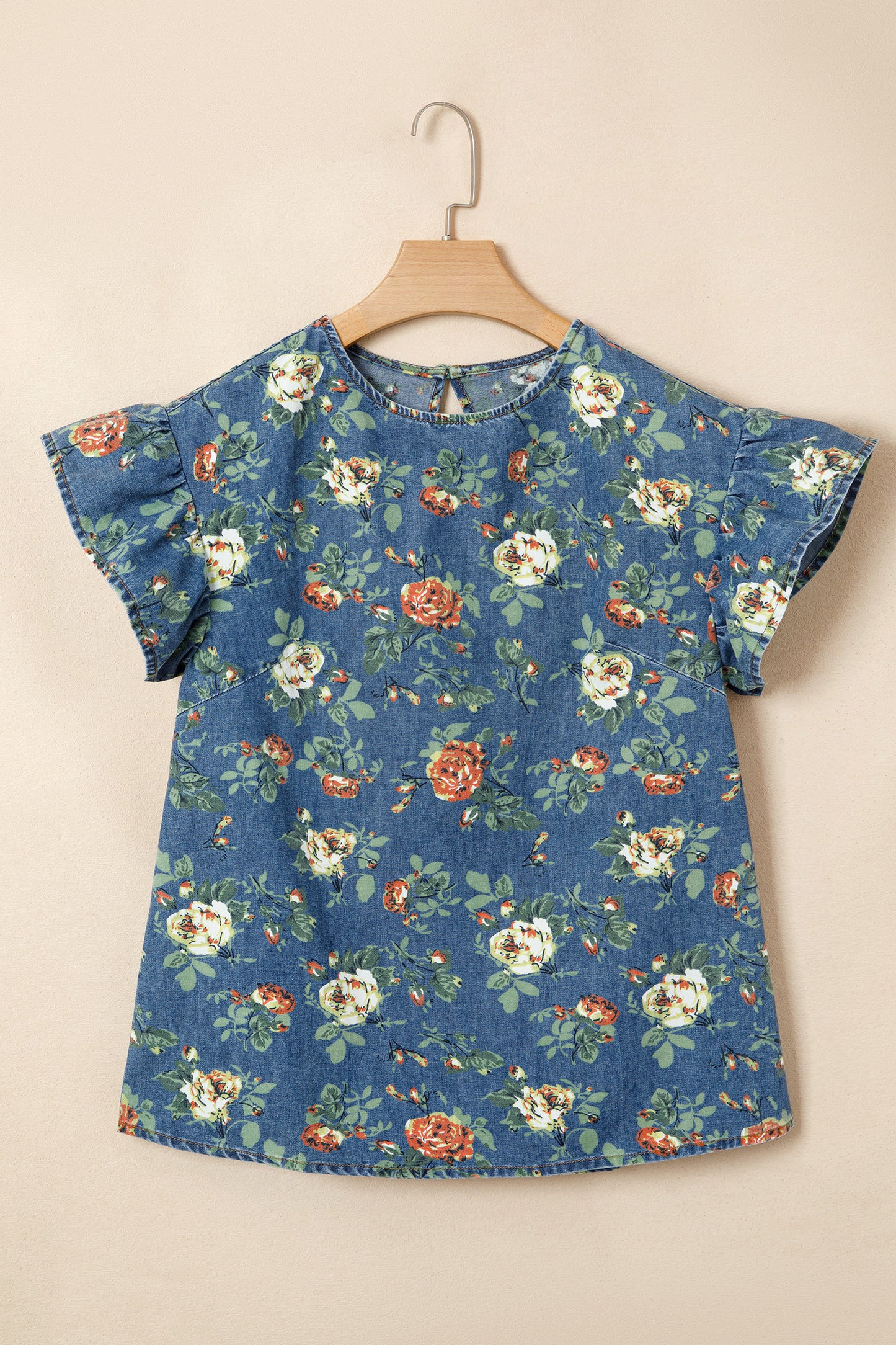Denim sweetheart Top