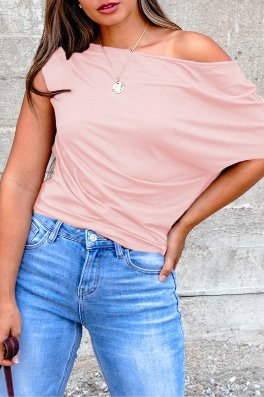 Babydoll Pink Plus off the shoulder