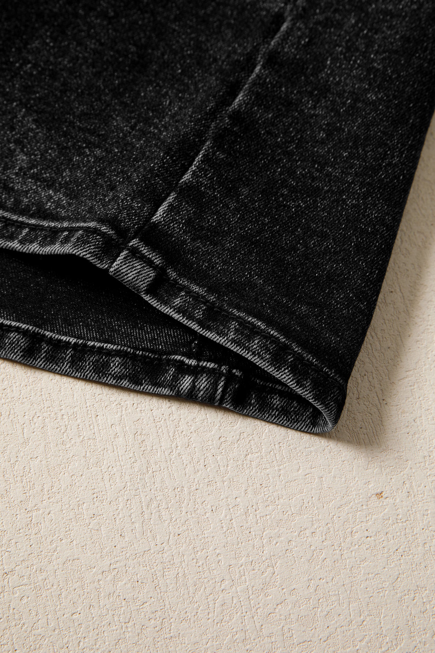 Black RIP Denim Vest