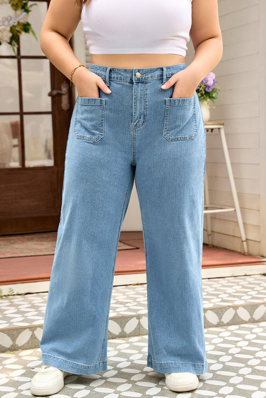 Wide Leg Plus Jeans