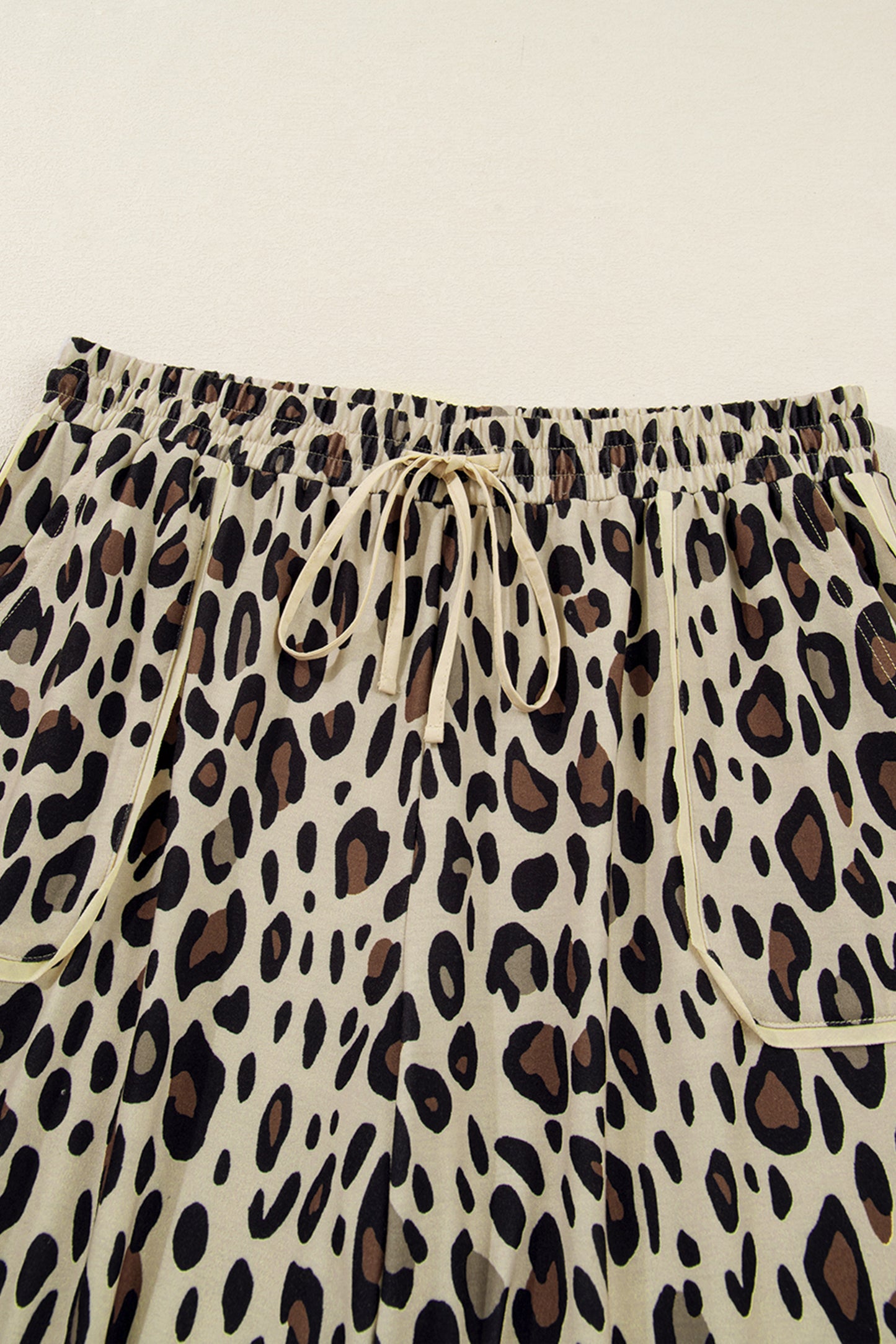 Leopard Wide Leg Plus Pants