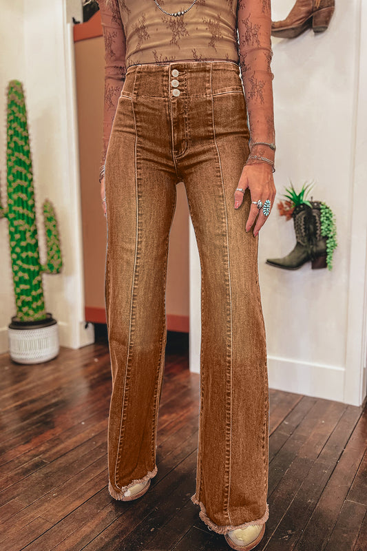 Coffee High Waist Jeans