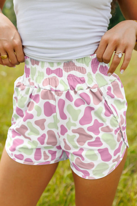 Green/pink Camo Shorts