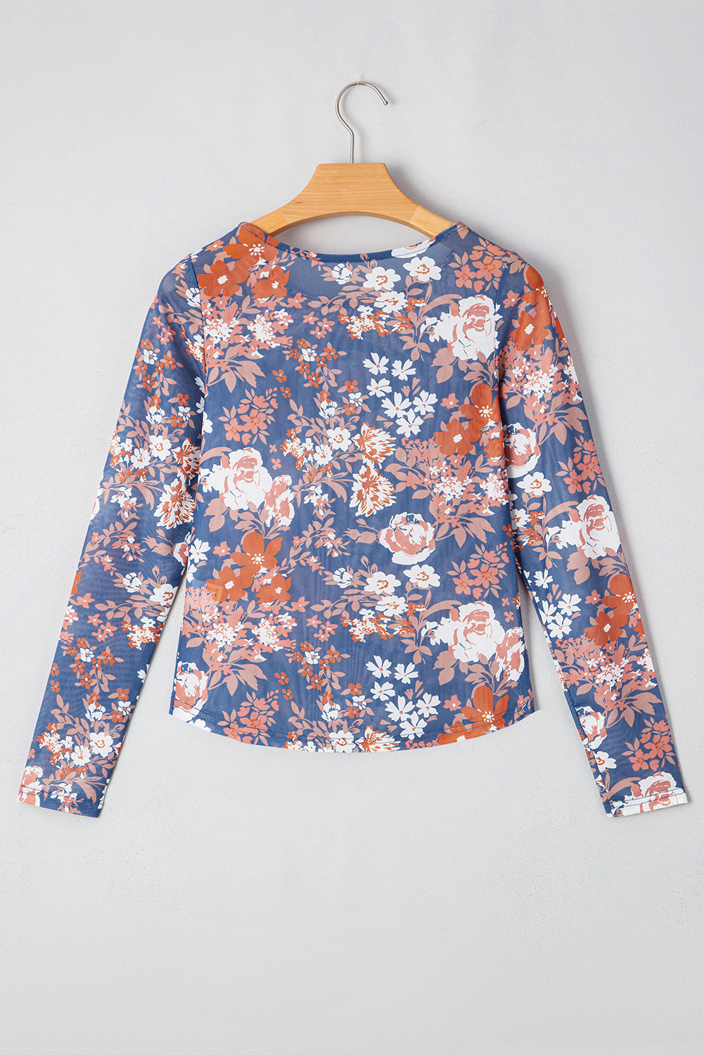 Orchid Floral Mesh Top