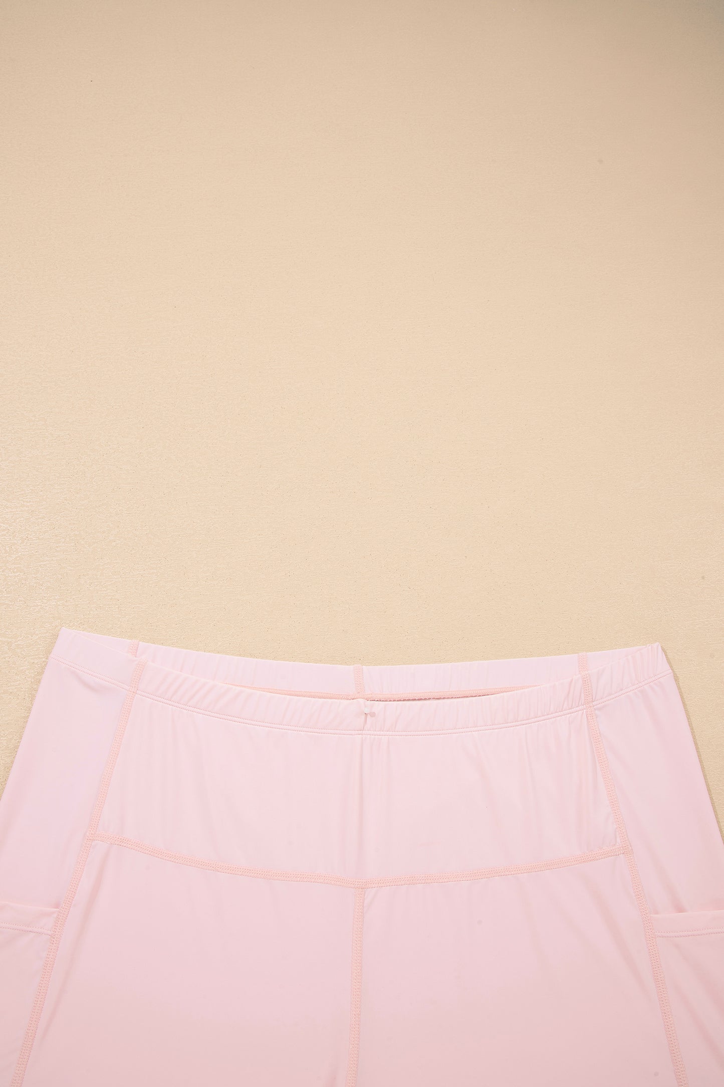 Pink Plus Size Build-in Shorts Sleeveless Dress