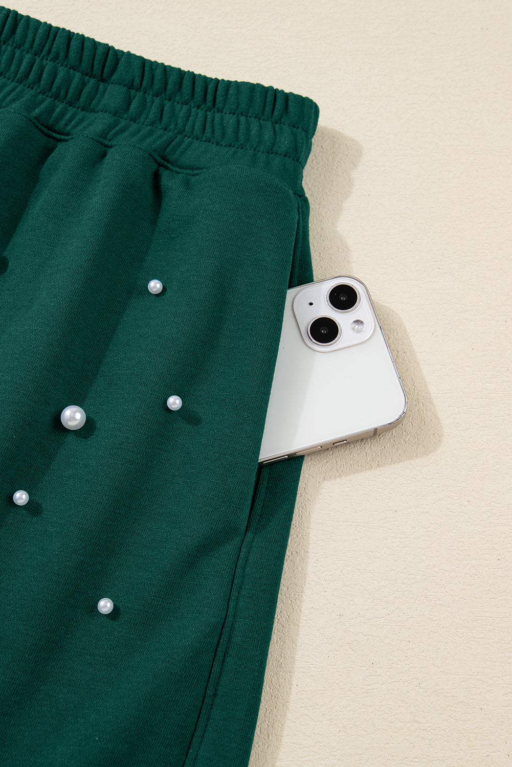 Pearly Green Mini Skirt Set
