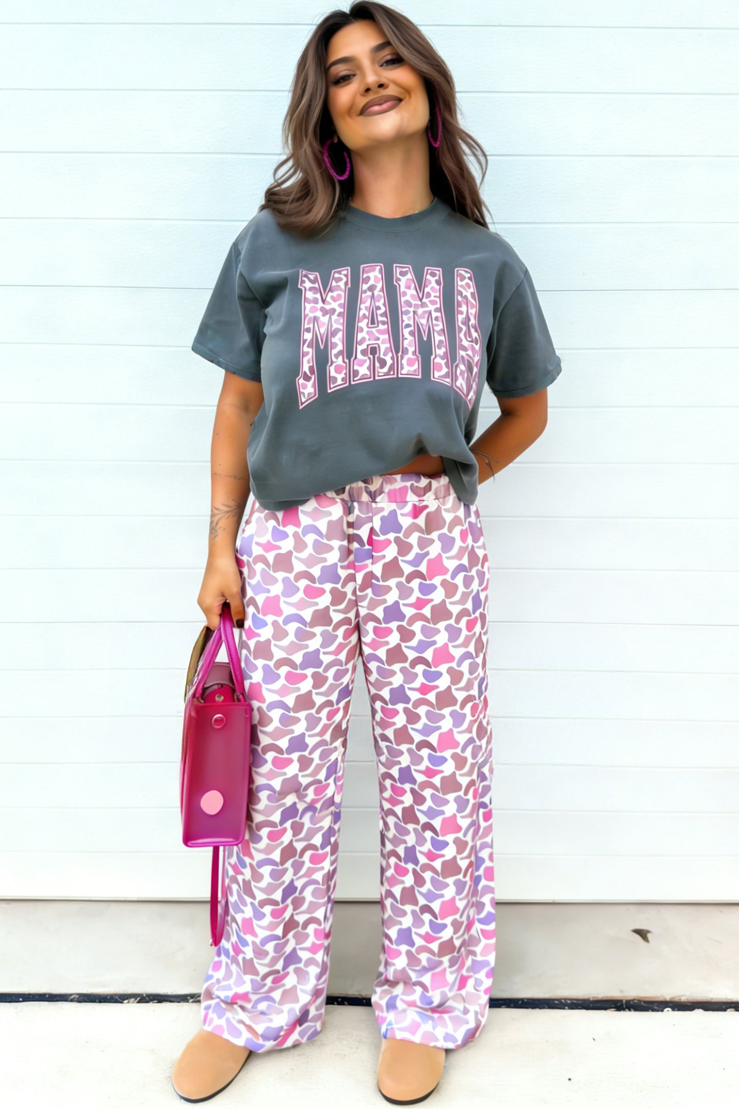 MAMA Pinkflage Pant Set