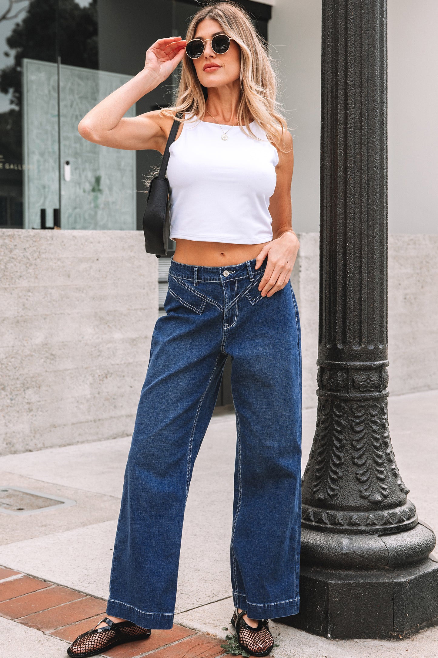 Loose Cuffed Jeans