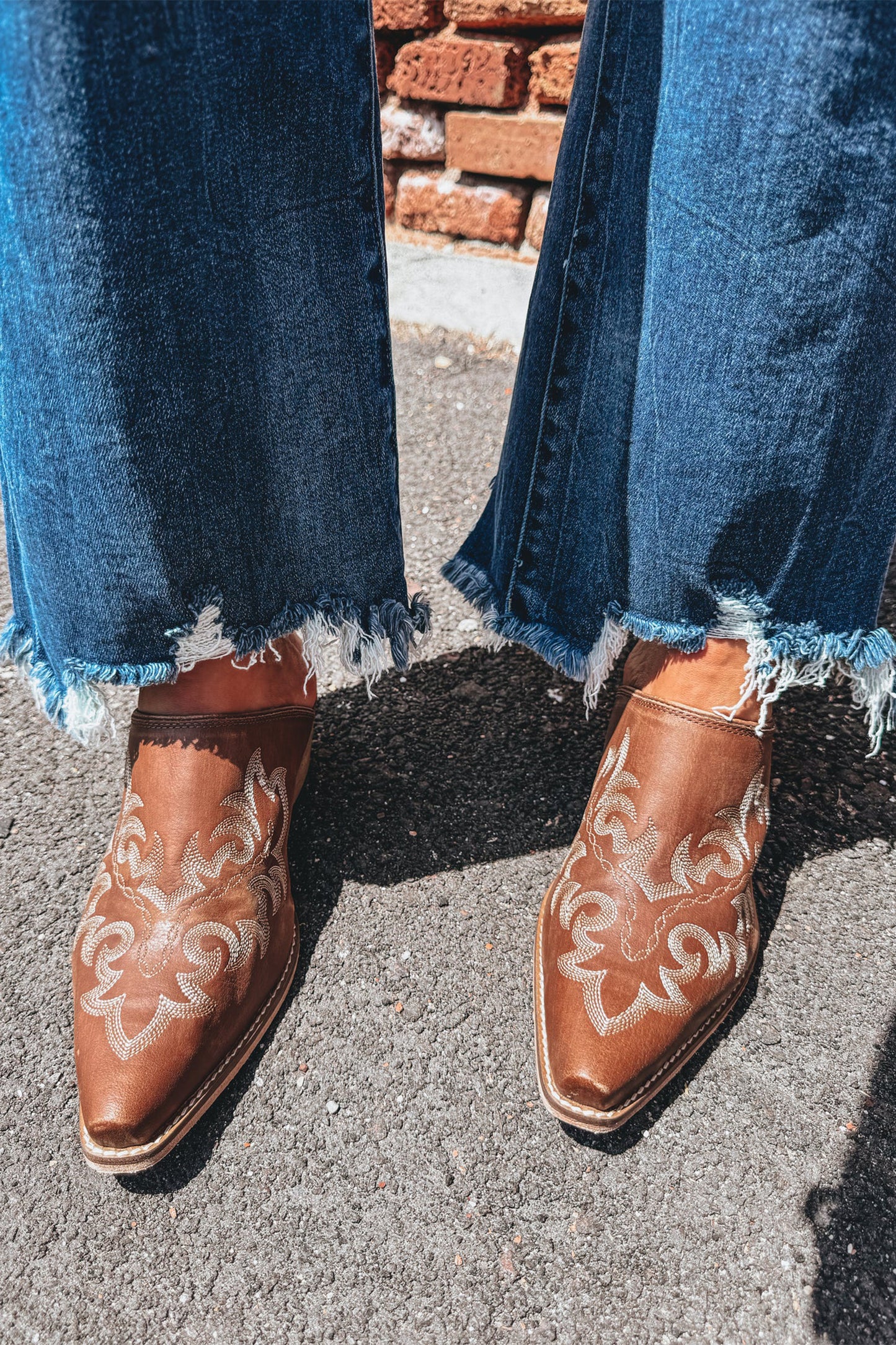 Ashleigh Blue High Waist Frayed Hem Flare Jeans