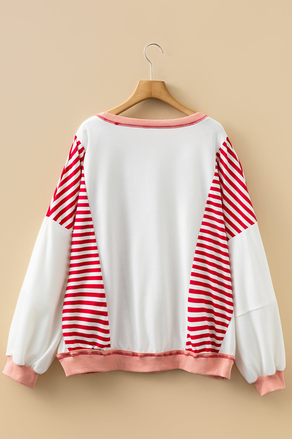 Red Stripe Plus Sweatshirt