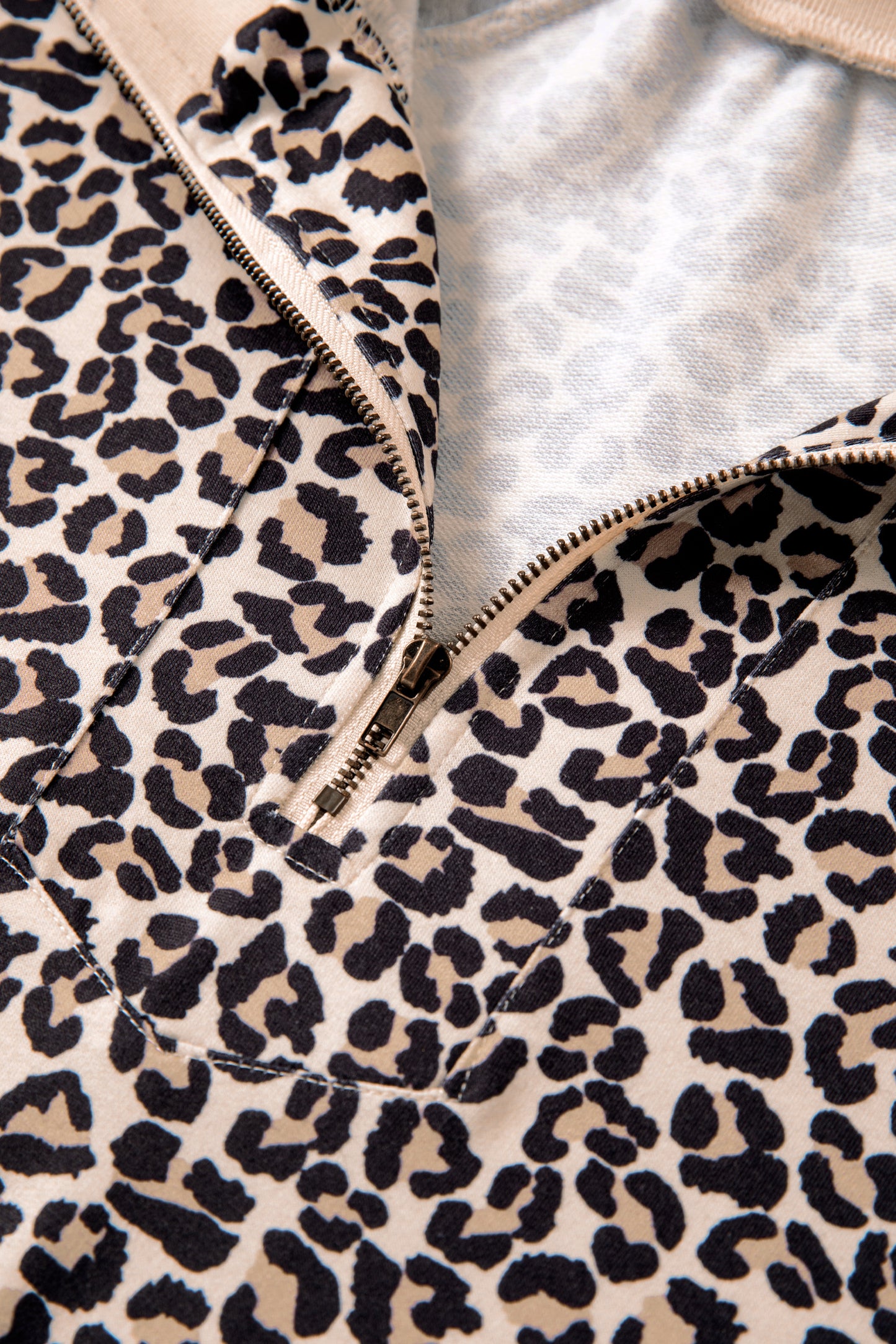 Leopard Quarter Zip