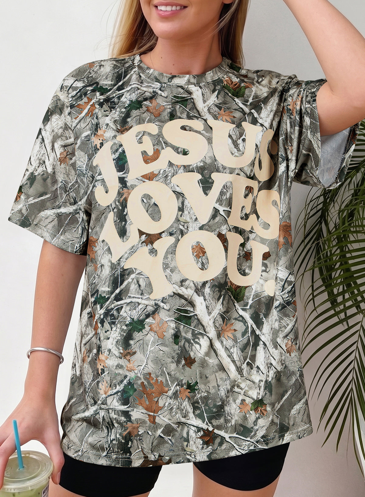Camo LOVE LIKE JESUS  Tee