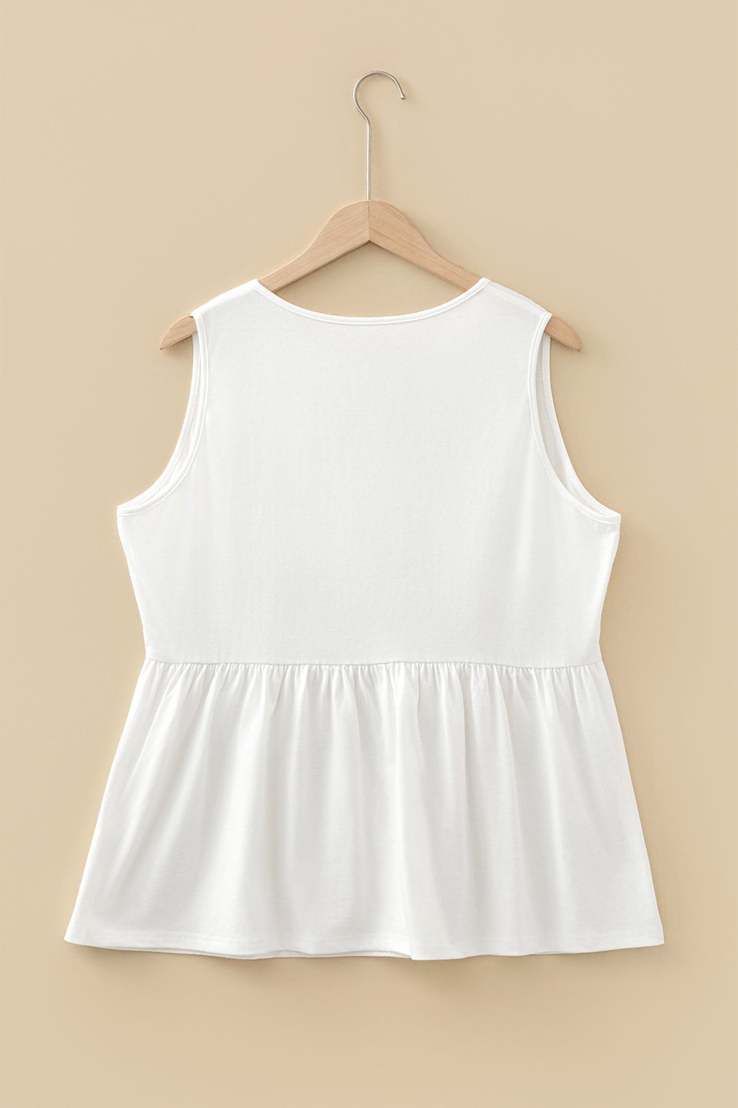 White Bow Plus Tank Top