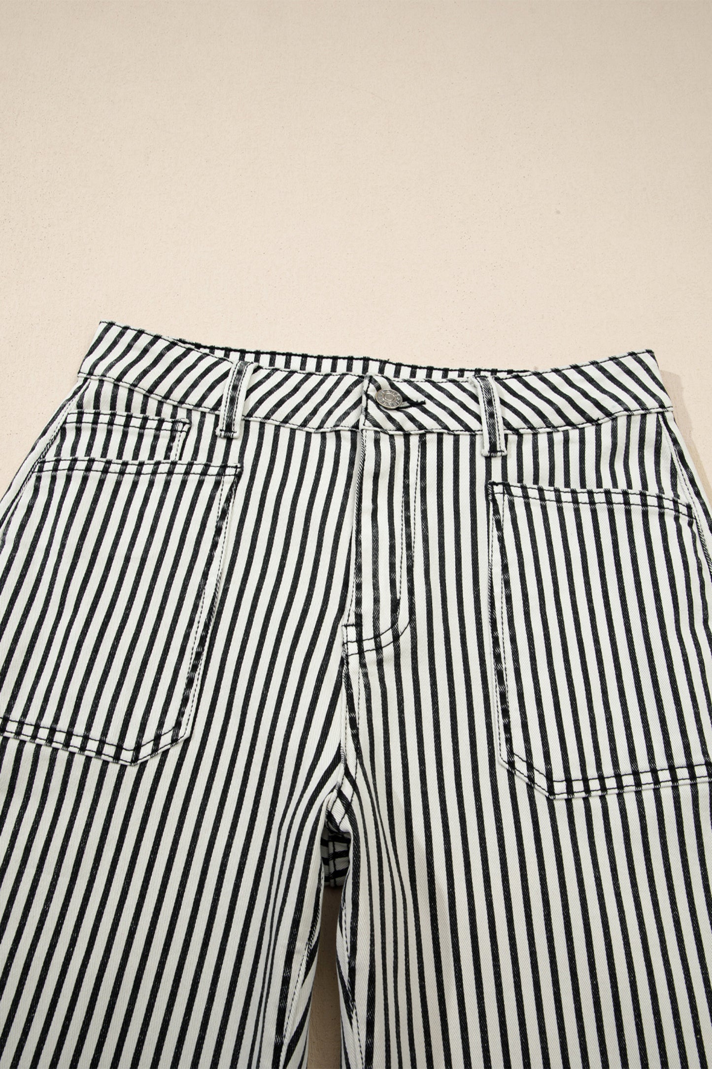 Black Stripe Denim Jeans