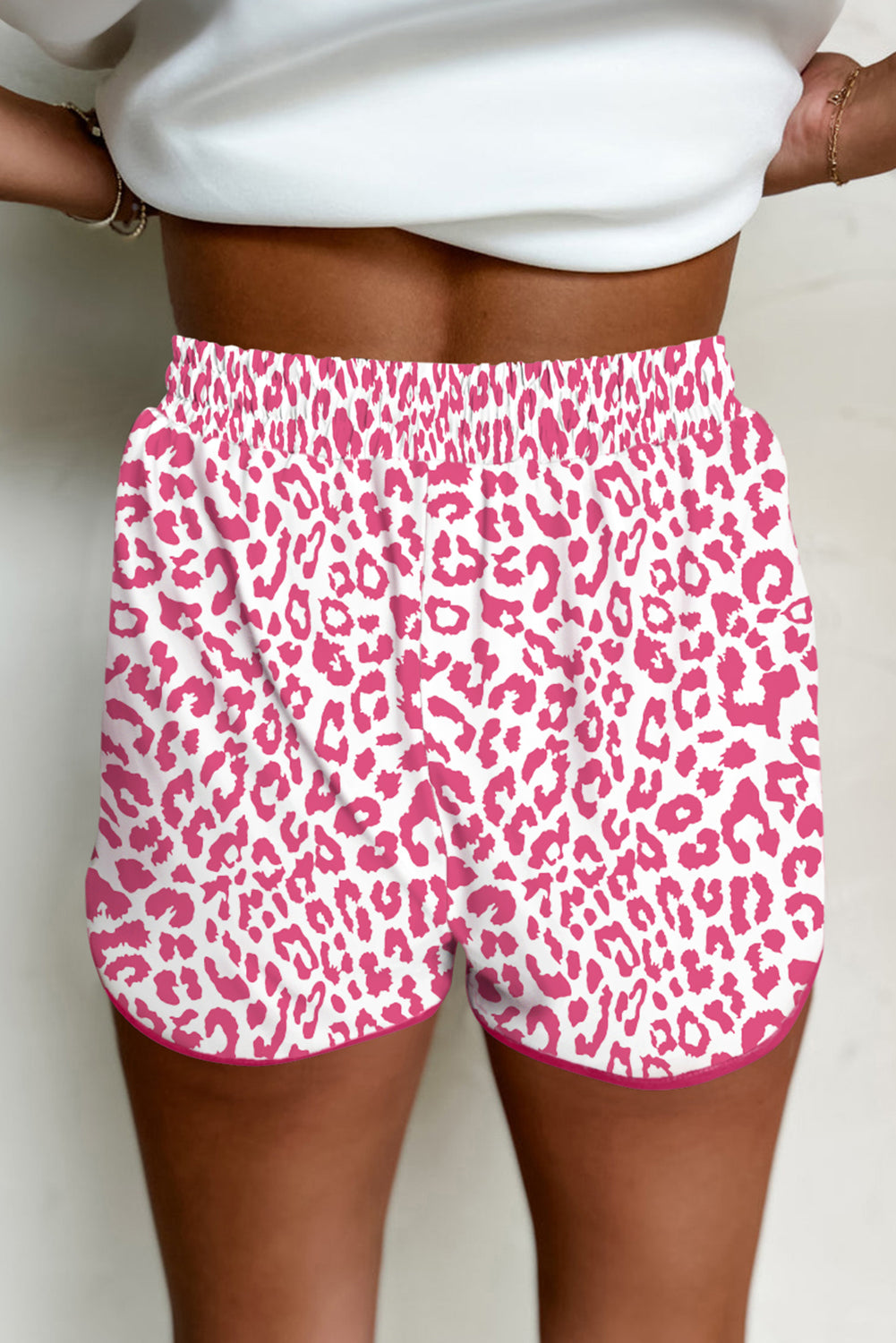 Pink Leopard Shorts