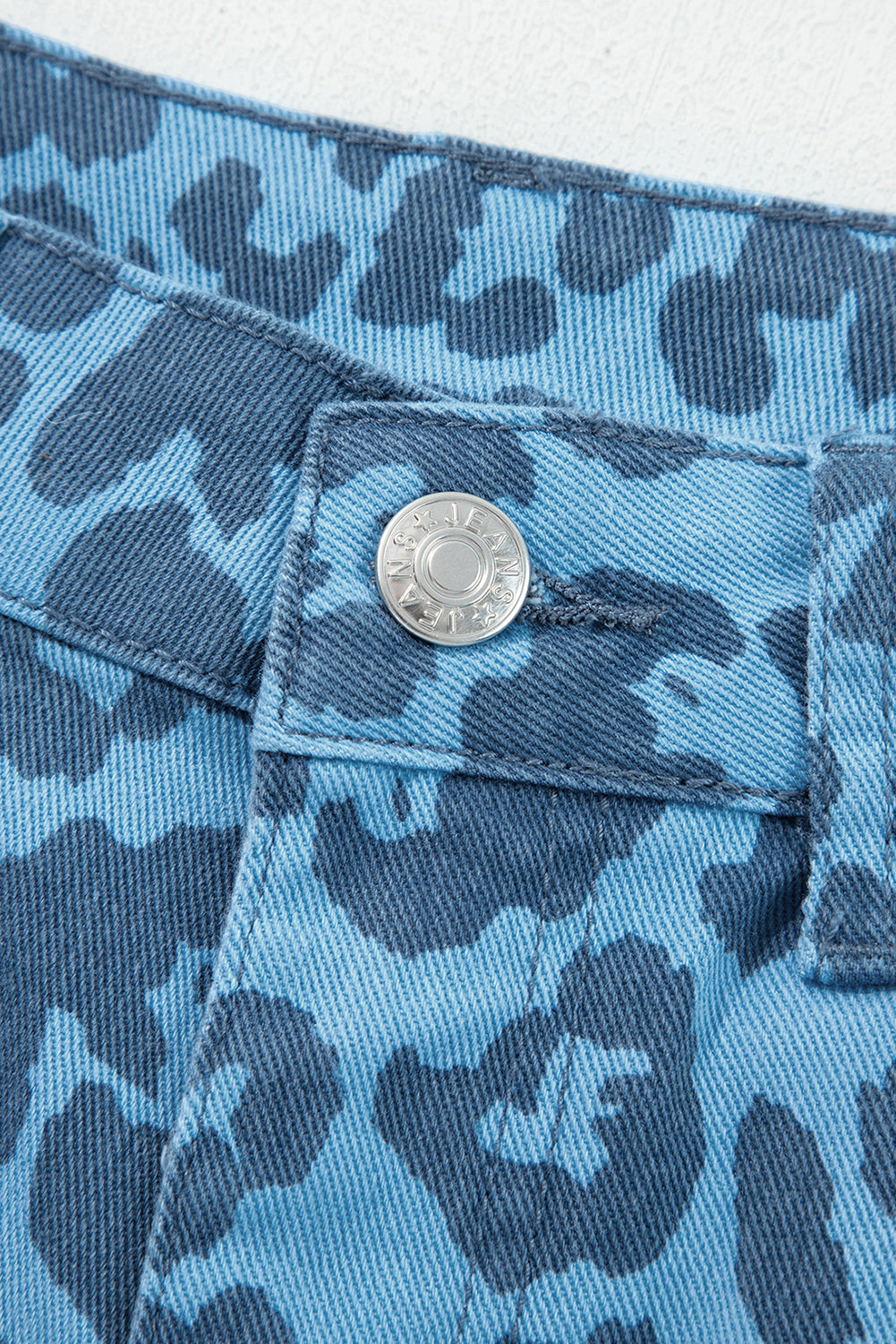 Sky Blue Leopard Jeans