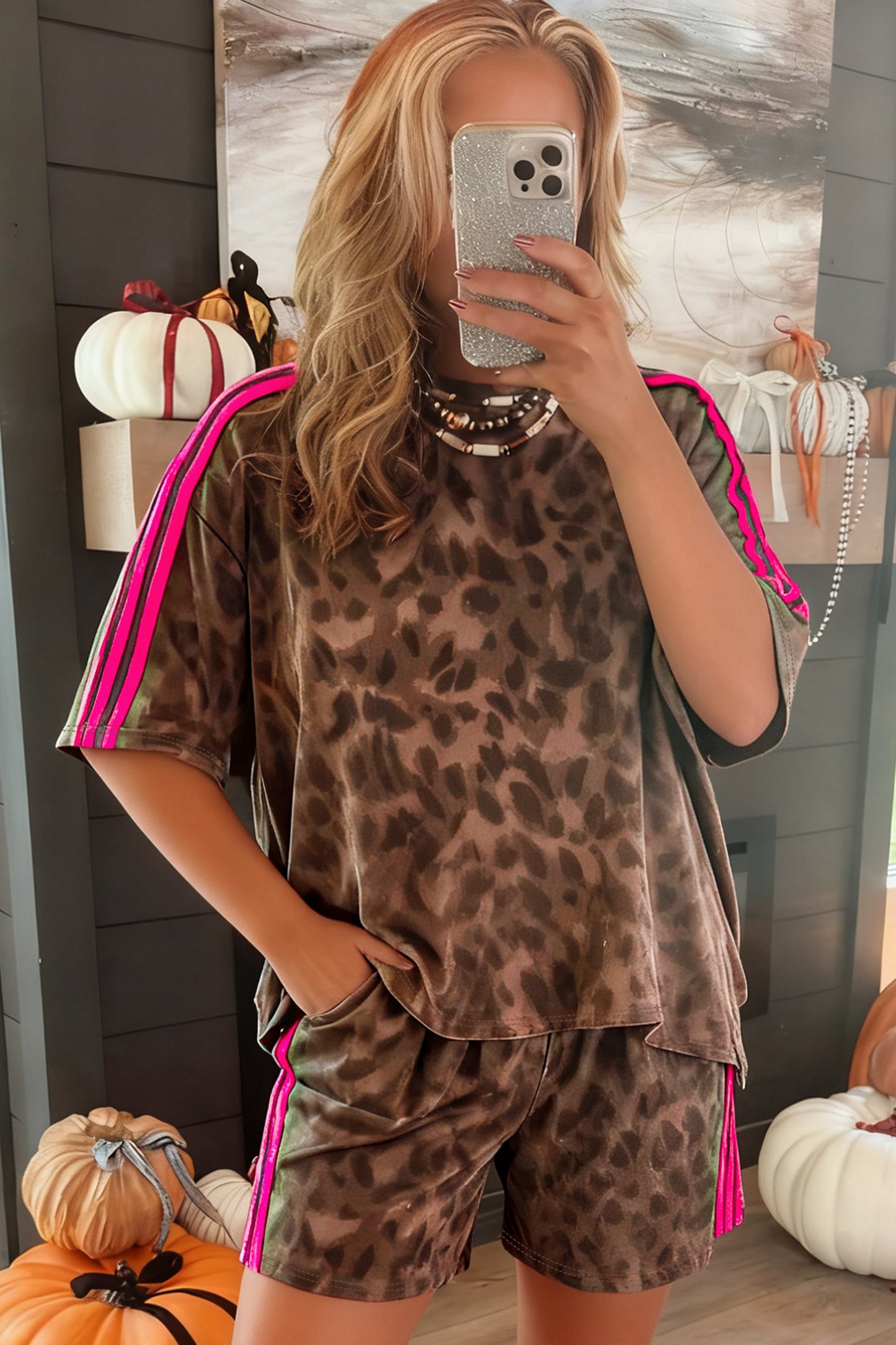 Cheetah Girl Short Set