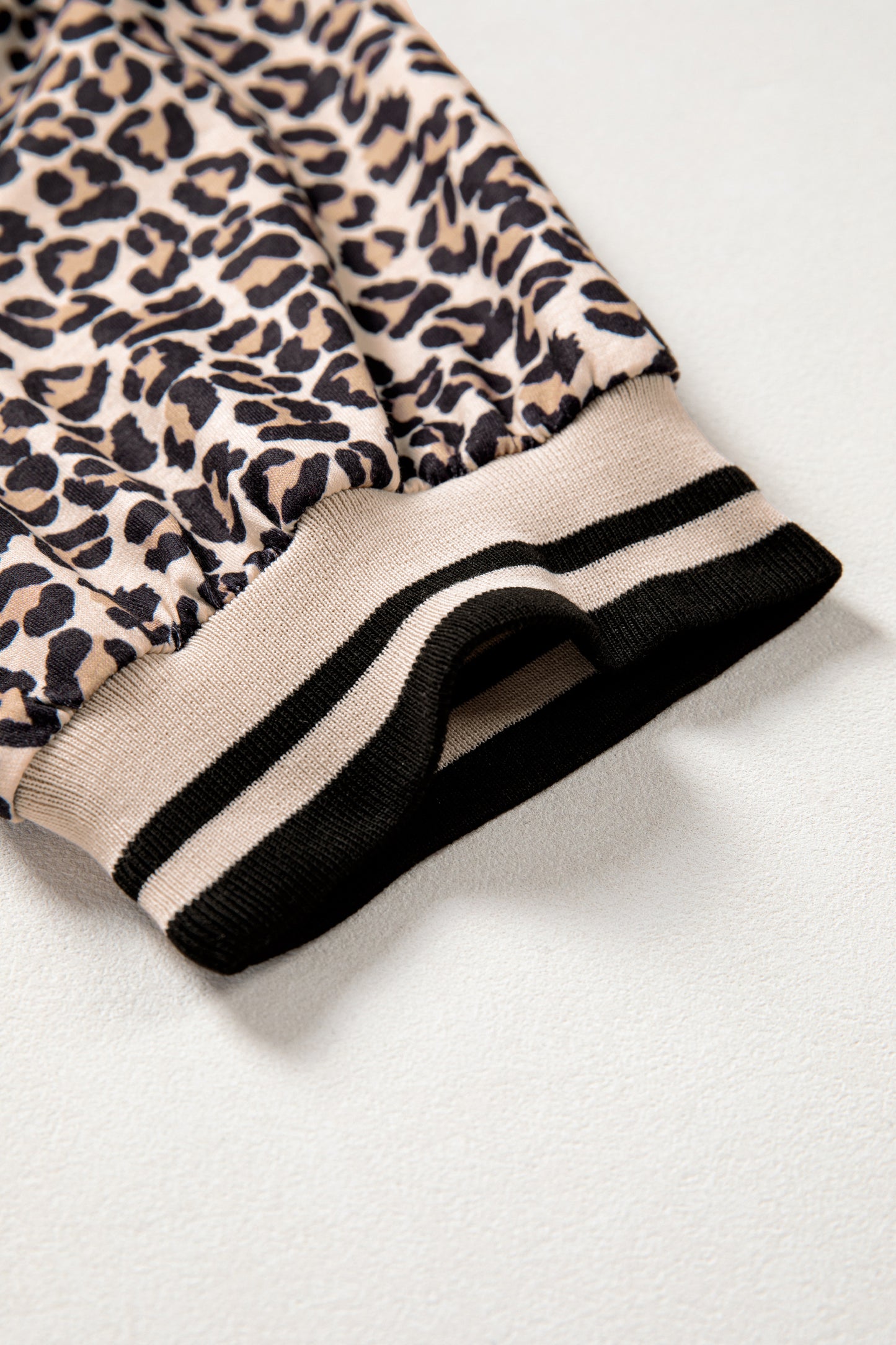 Leopard Quarter Zip