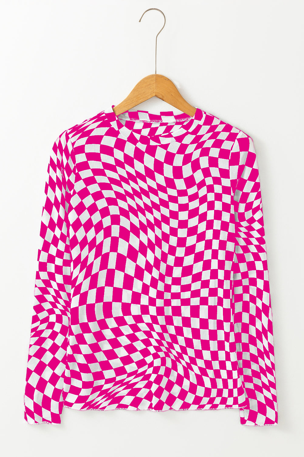 Pink Checkered Mesh