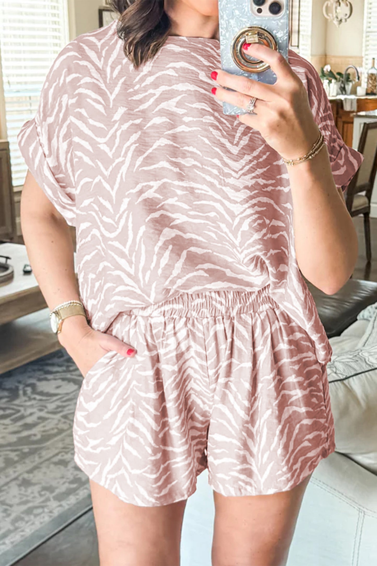 Pink ZeBruh Short Set