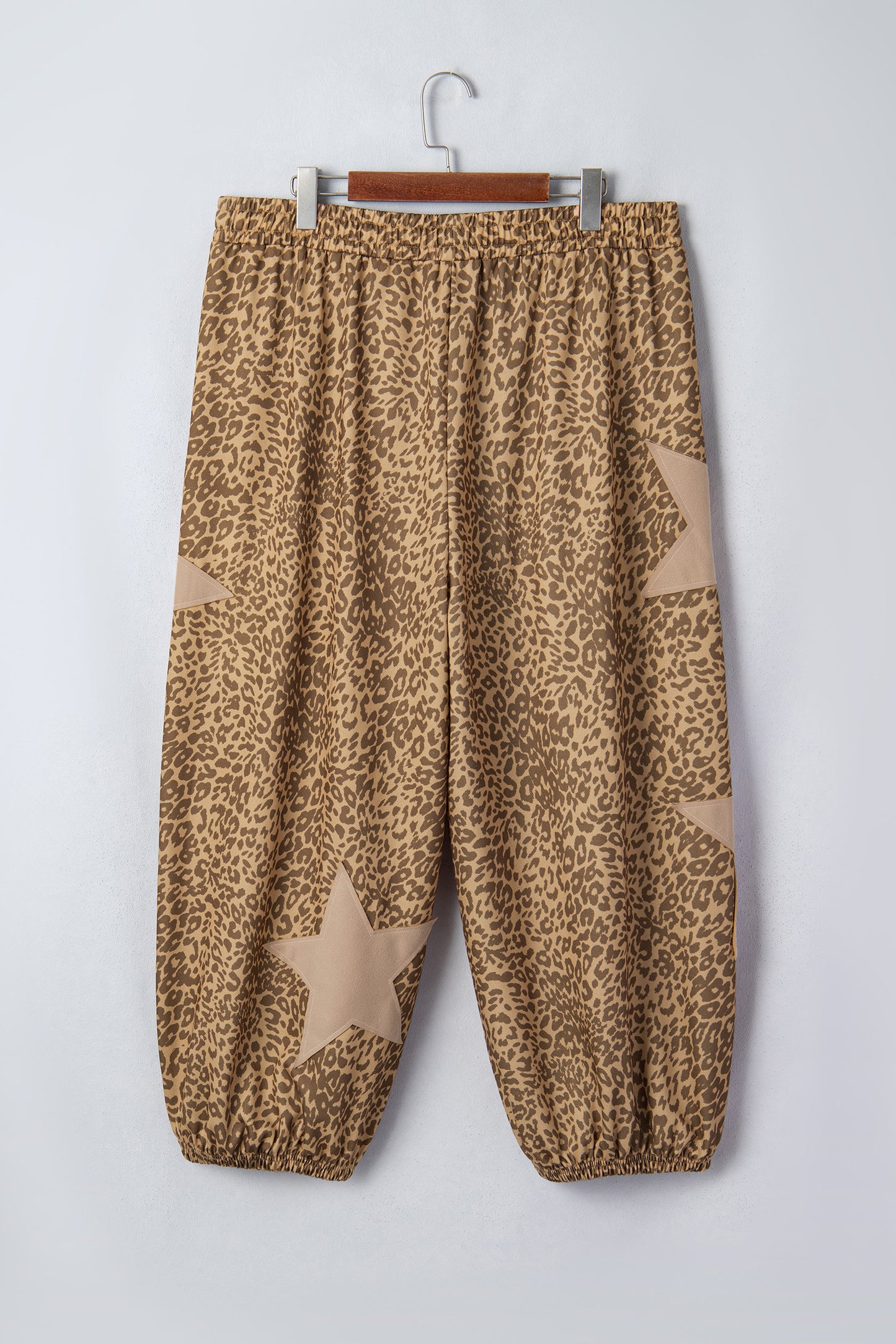 Plus Size Leopard Jogger Pants