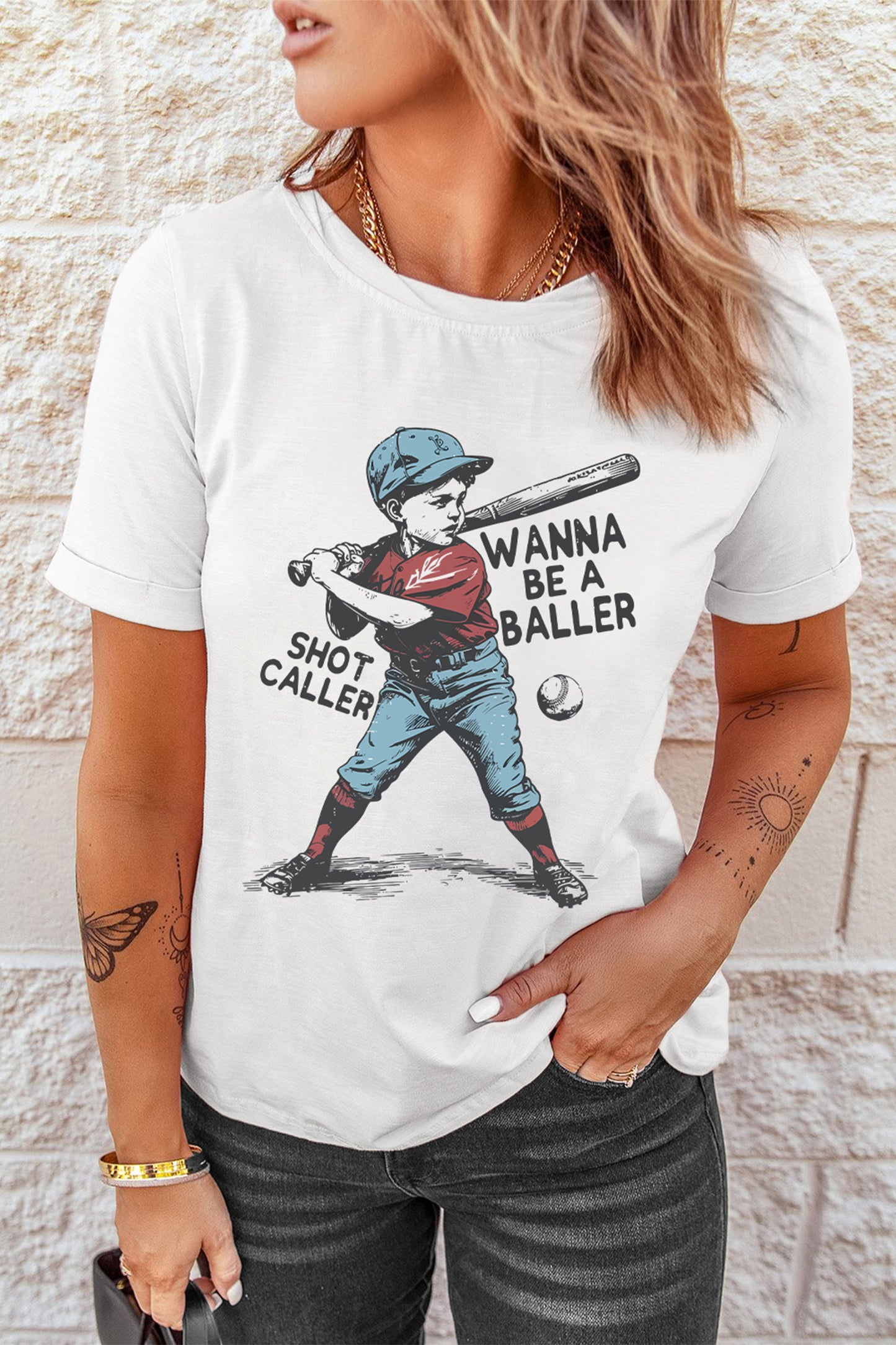 SHOT CALLER WANNA BE A BALLER Tee