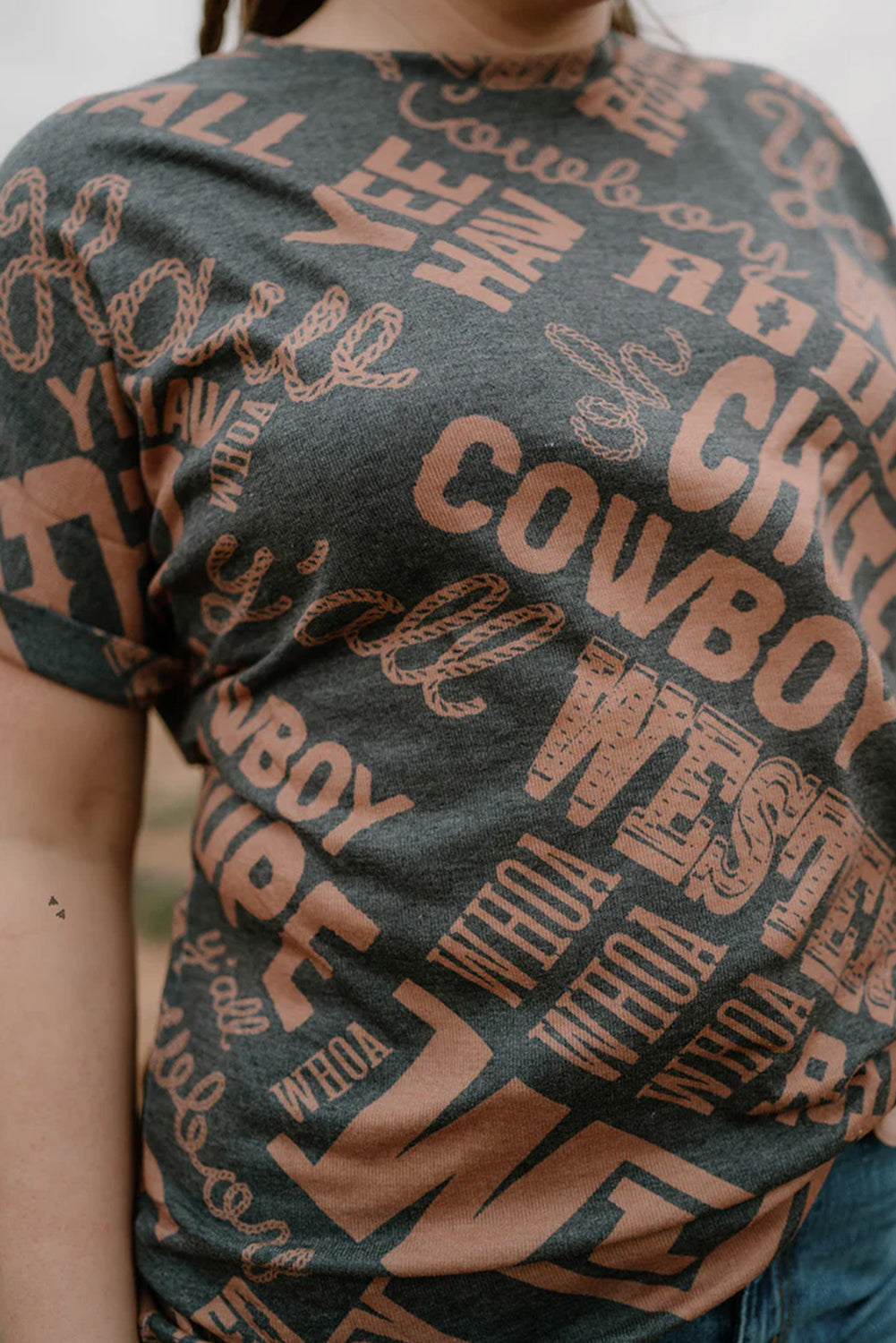 Brown Howdy Tee