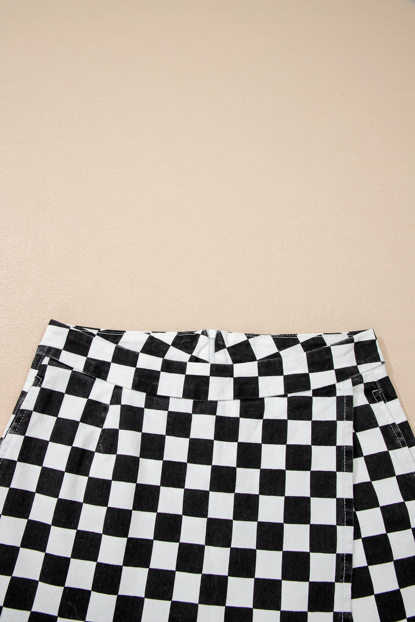 Check it out Overlap Denim Shorts