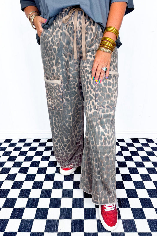 Plus Size Leopard Pants