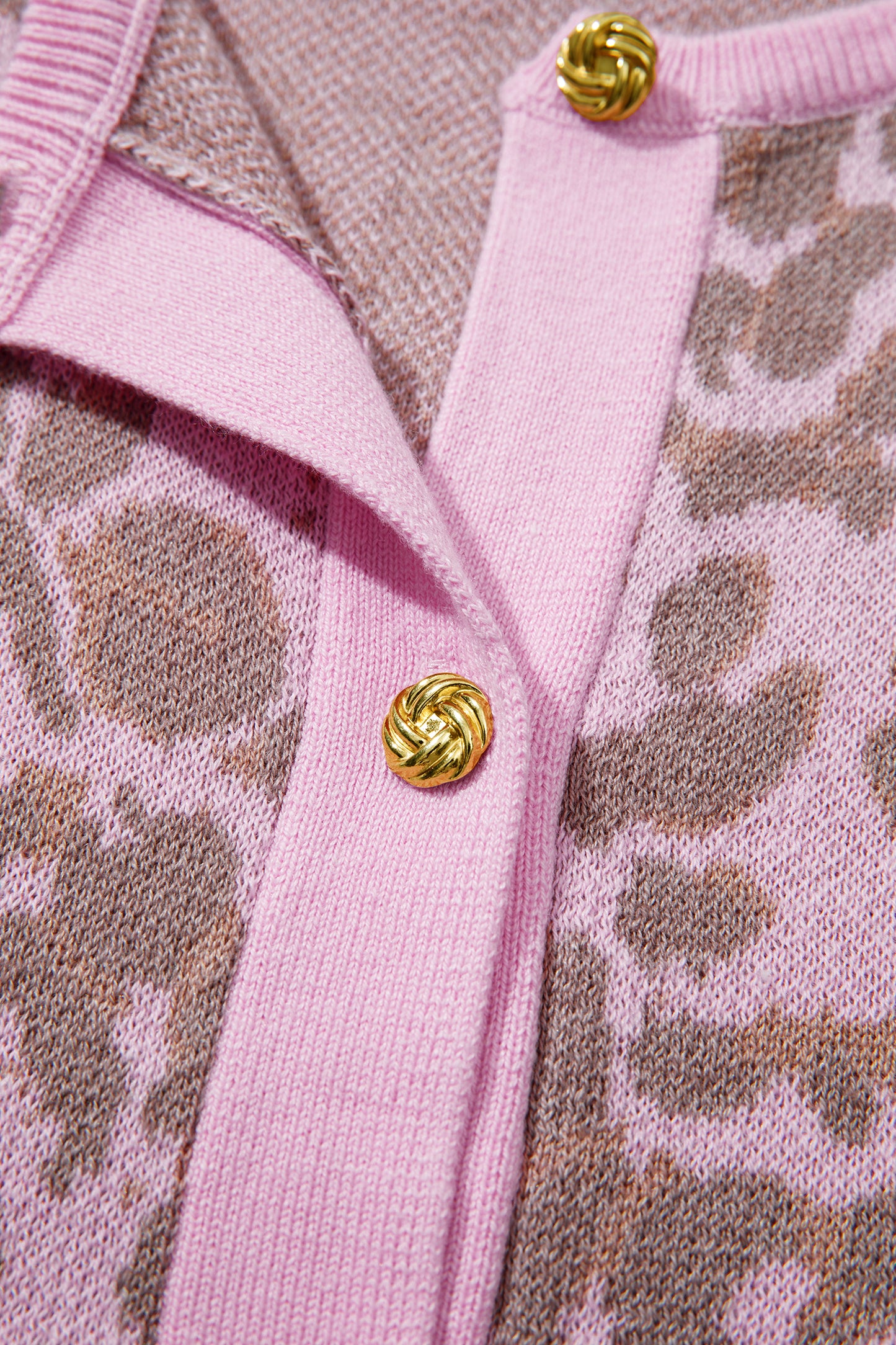 Pink Leopard Cardigan