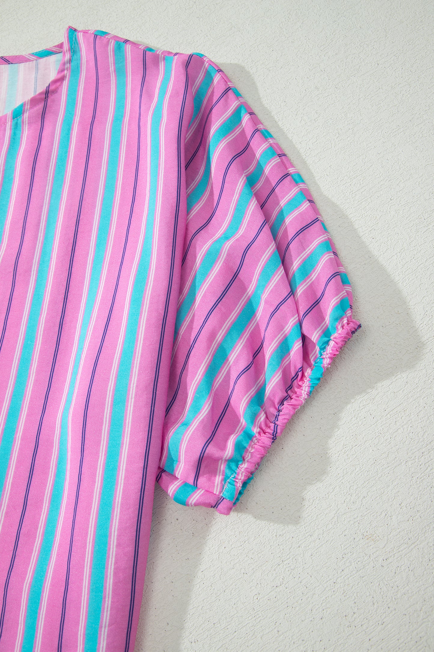 Pink Stripe Dolman Short Set