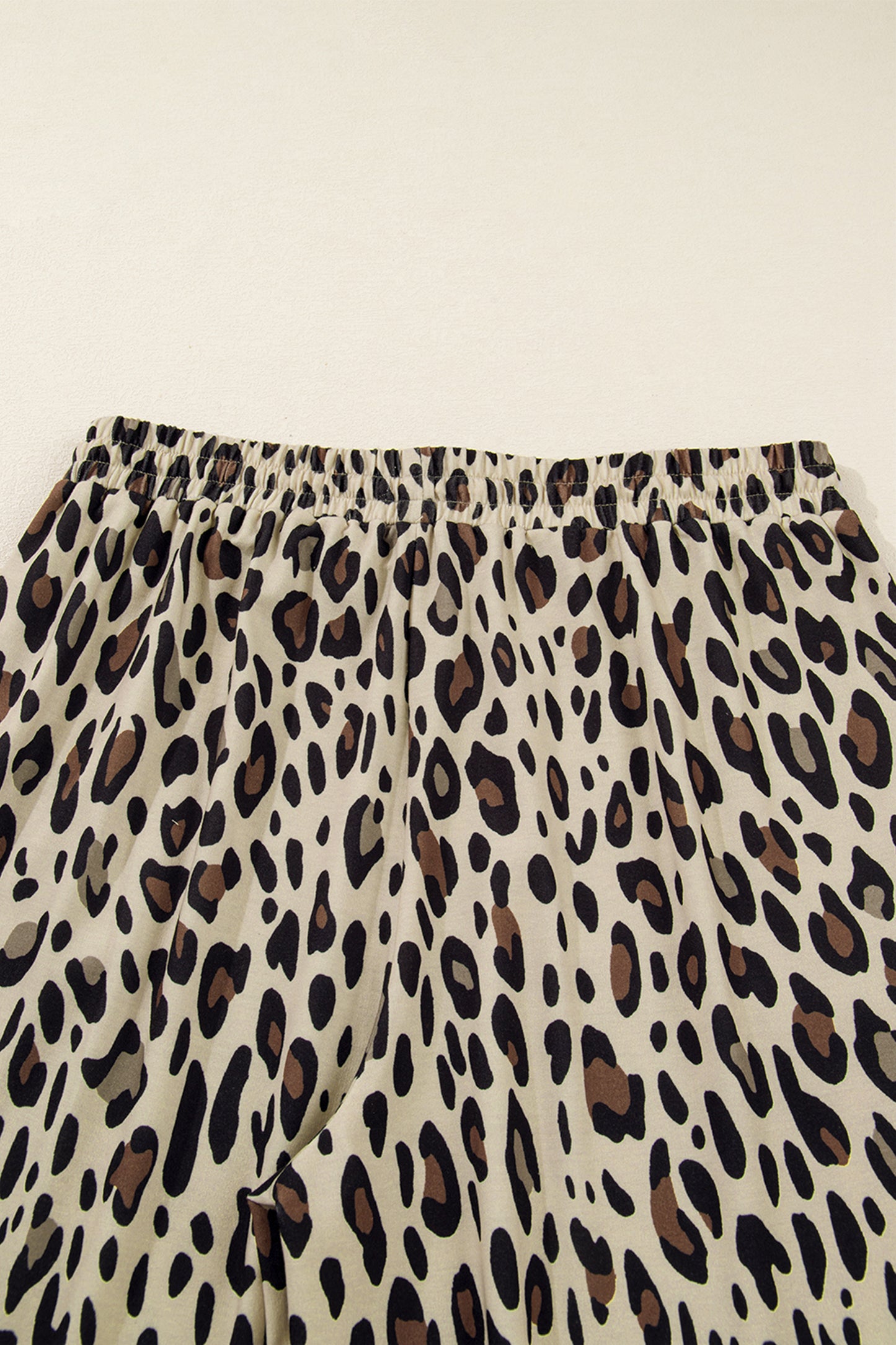 Leopard Wide Leg Plus Pants