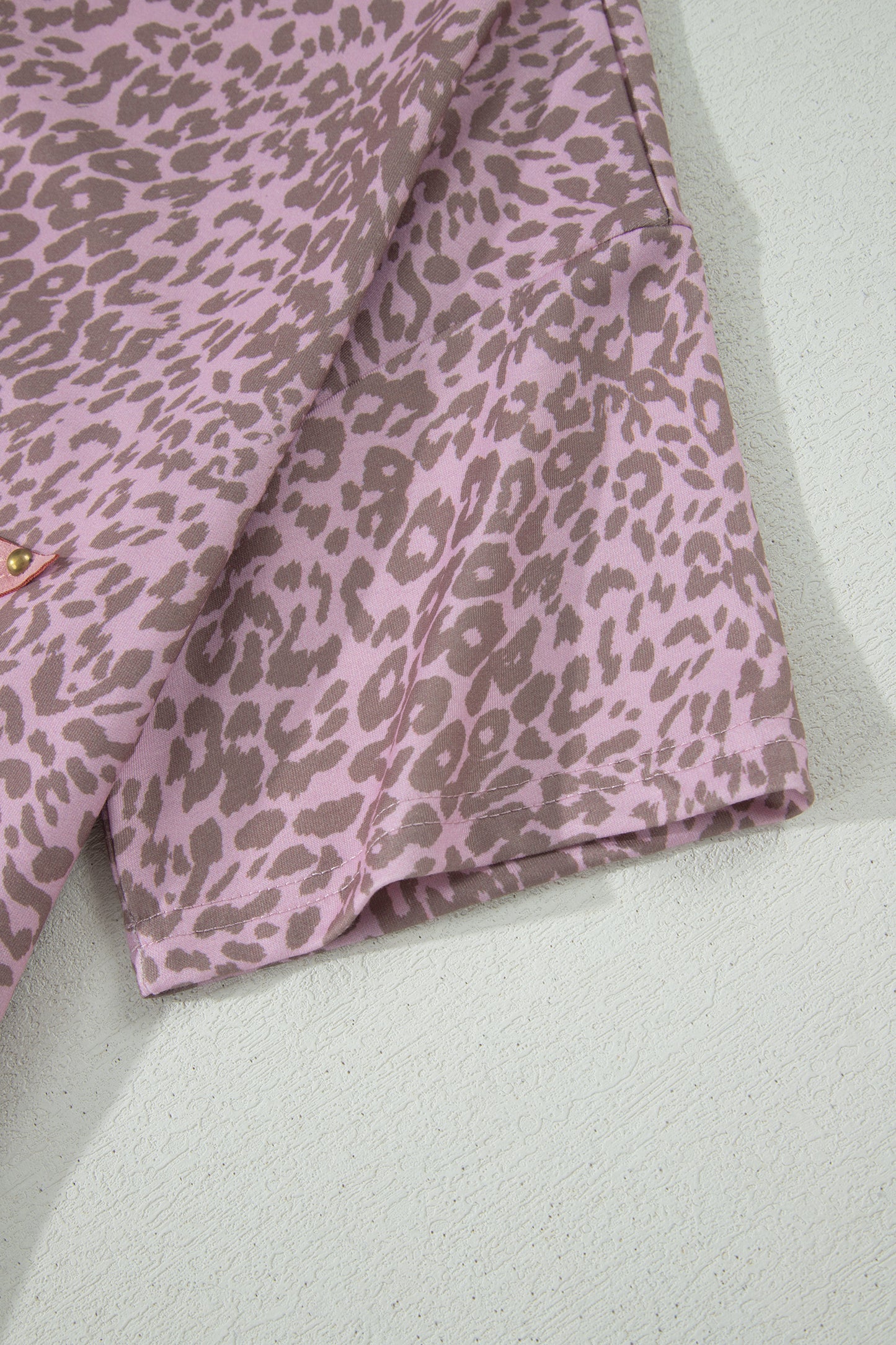 Pink Leopard Retro Tee