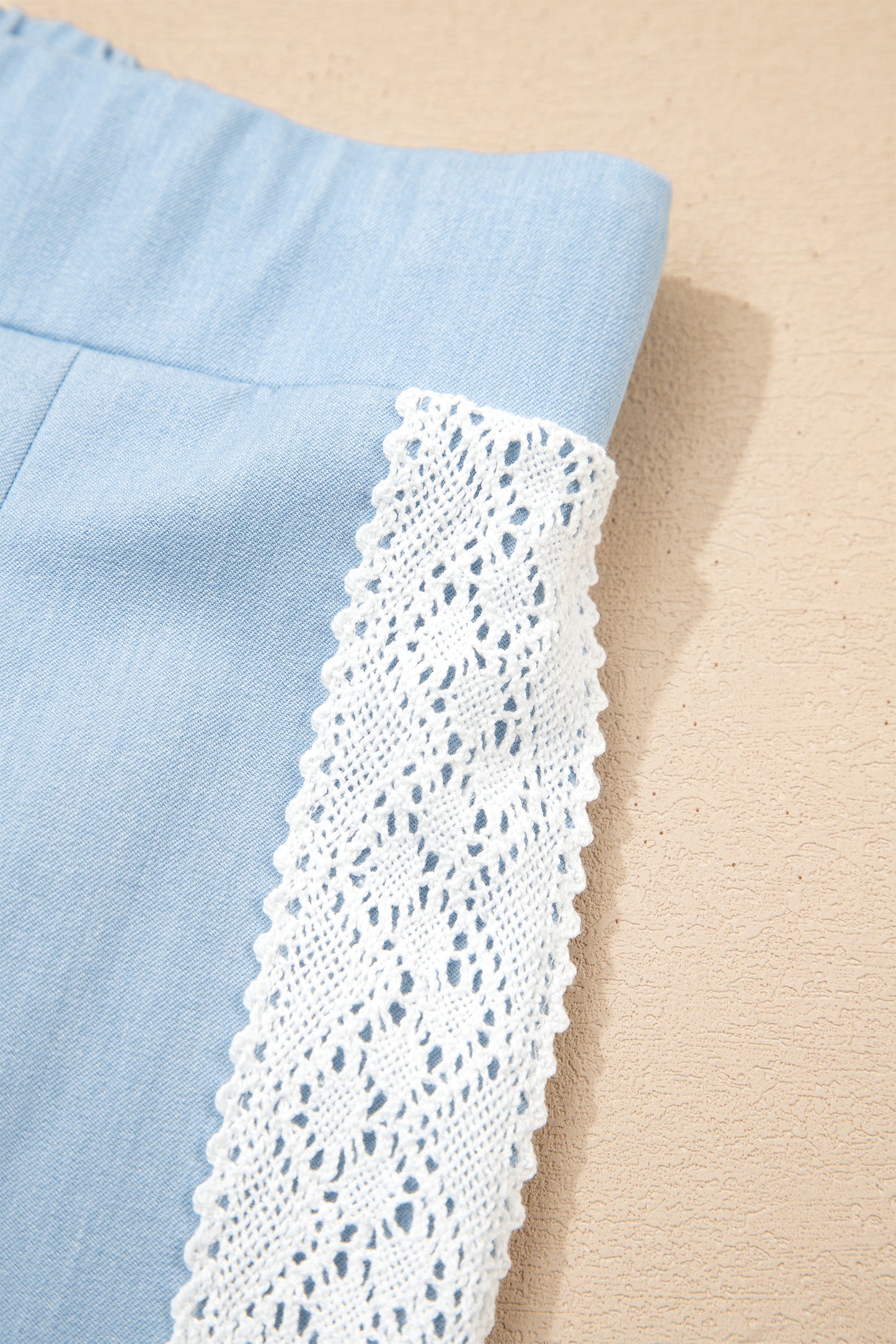 Beau Blue Lace Slouchy Pants