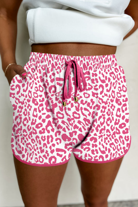 Pink Leopard Shorts