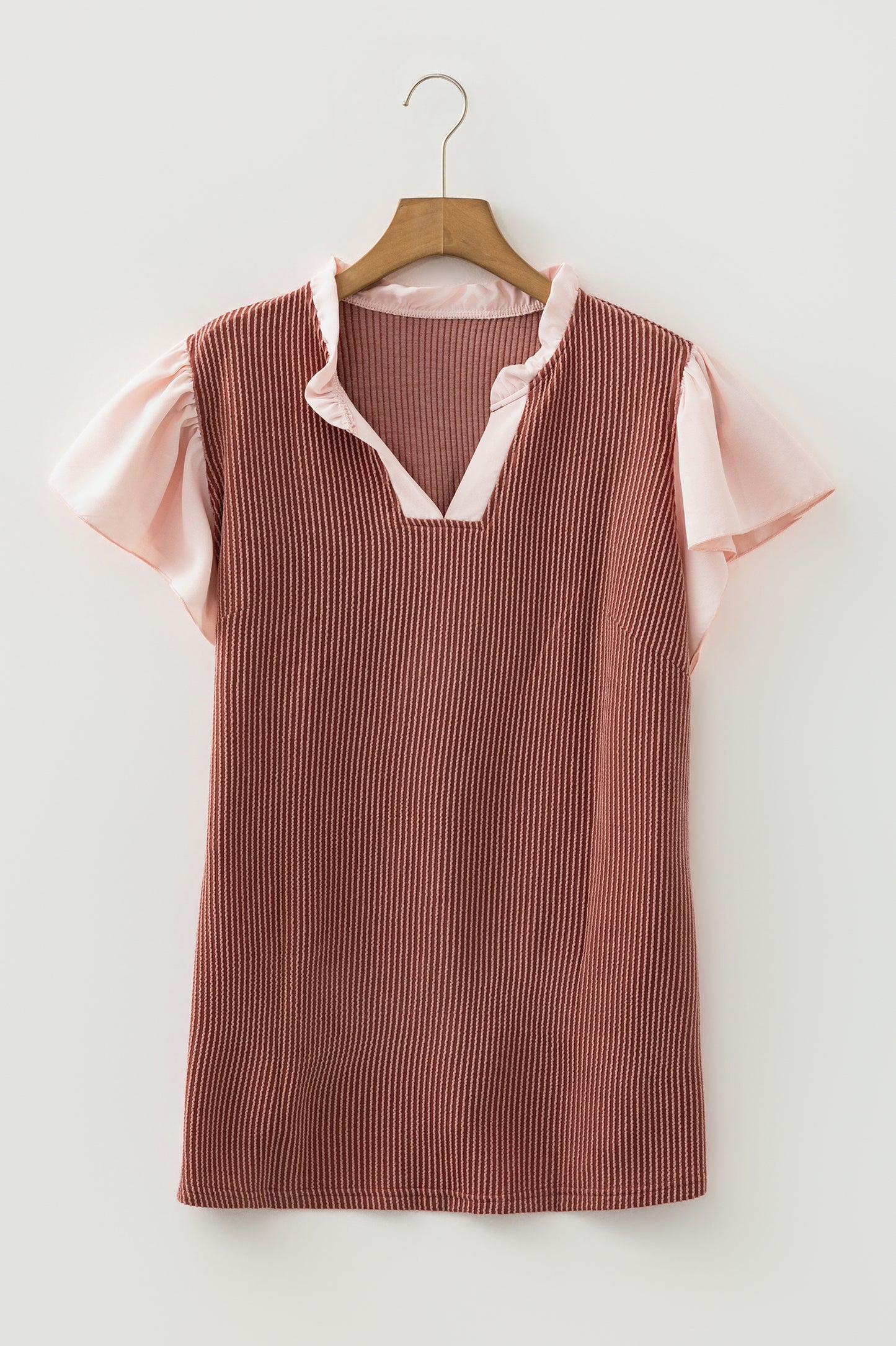 Rose Pink Textured Blouse