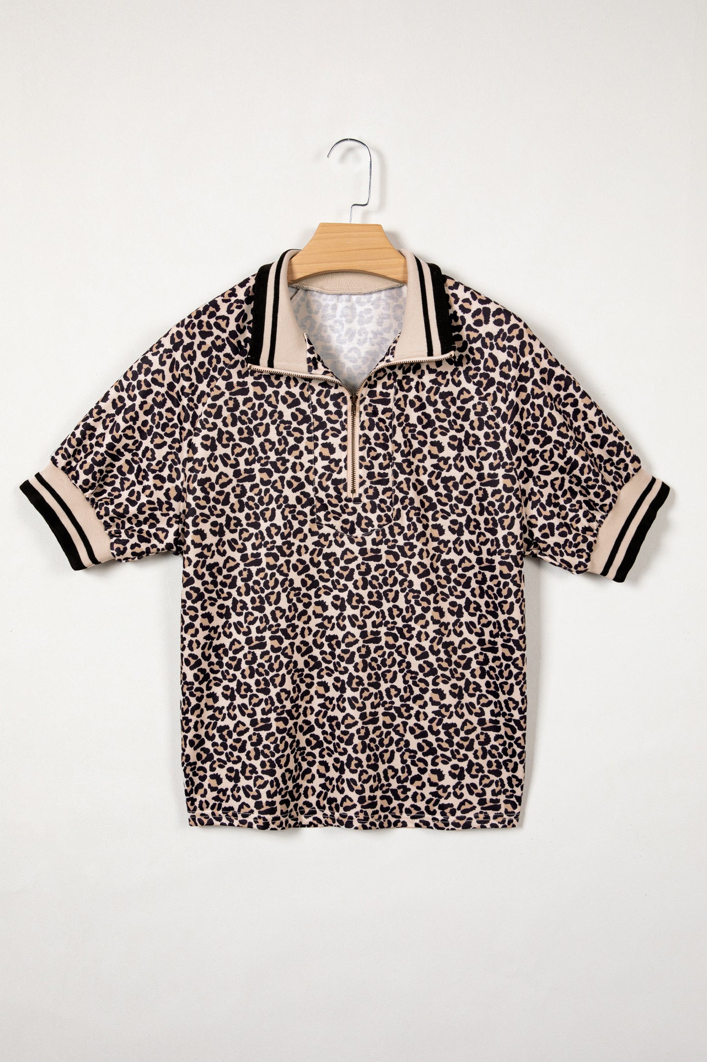 Leopard Quarter Zip