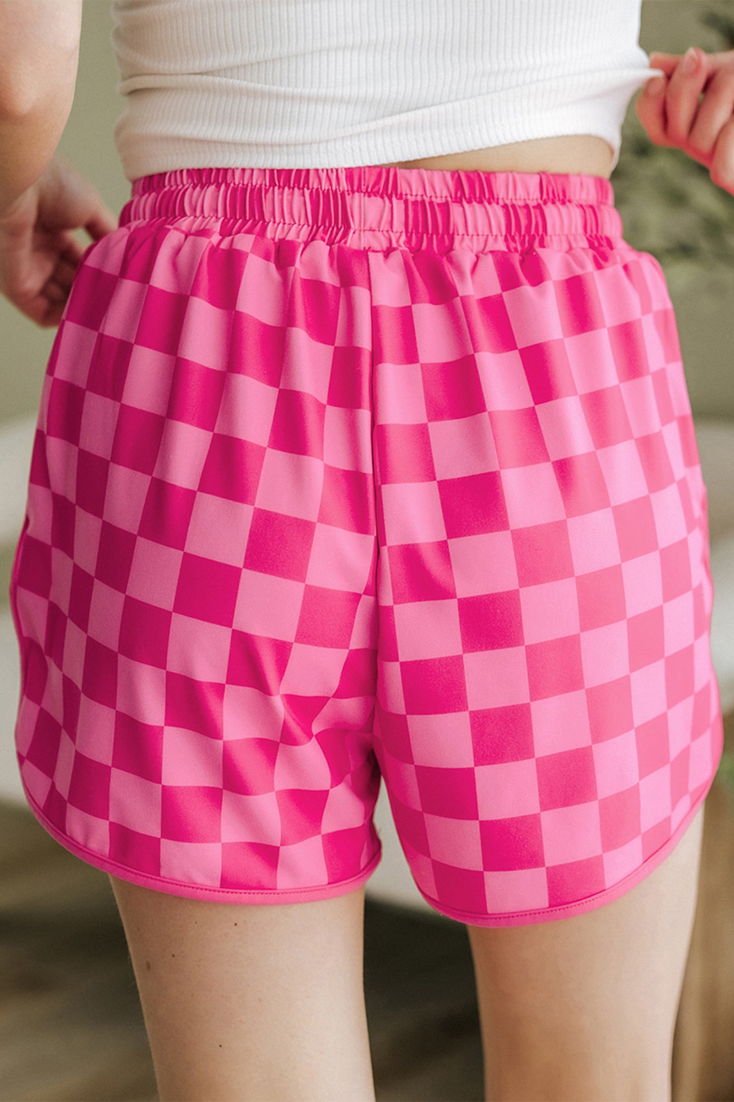 Rose Check it Out Shorts