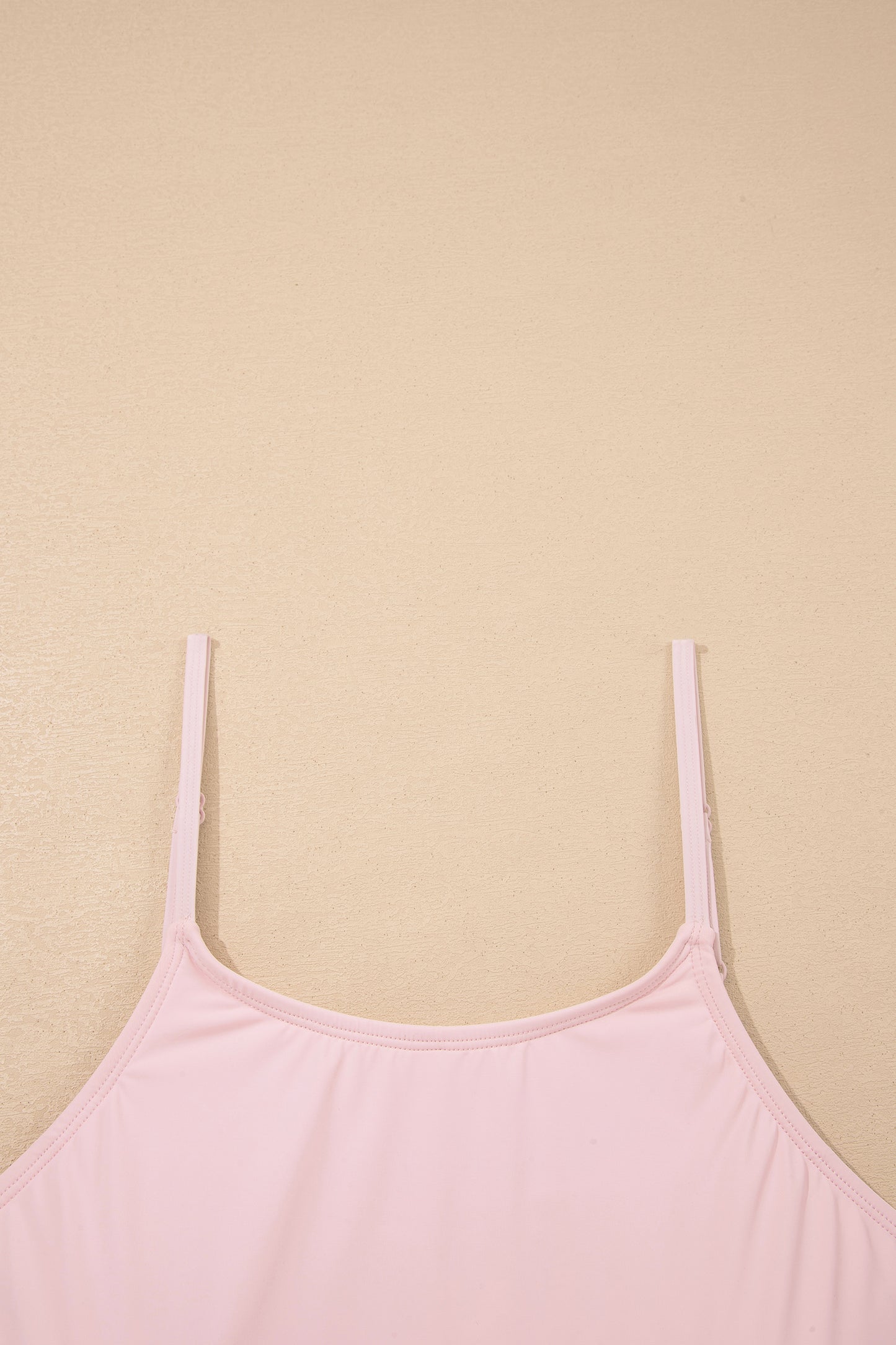Pink Plus Size Build-in Shorts Sleeveless Dress