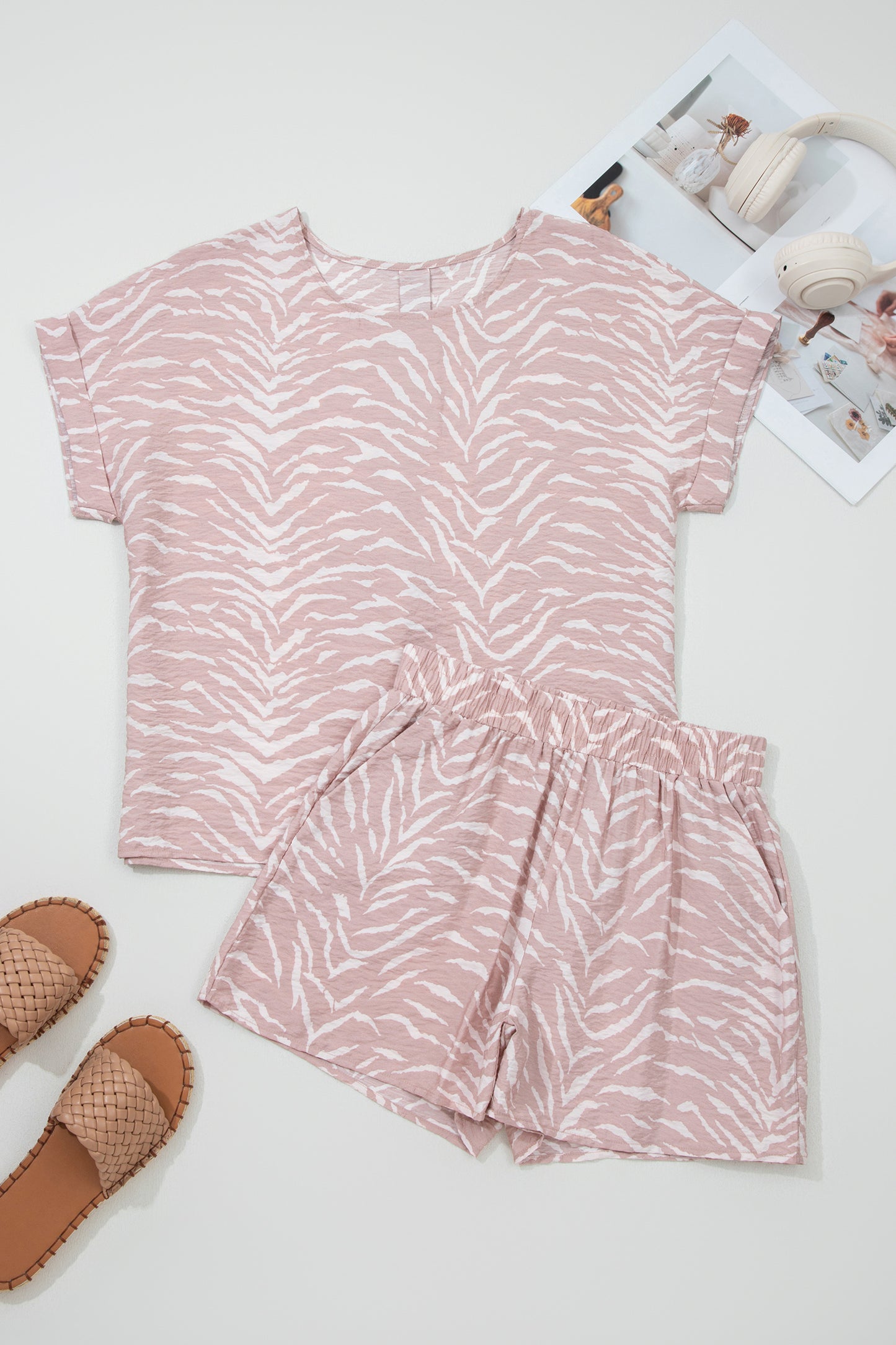 Pink ZeBruh Short Set